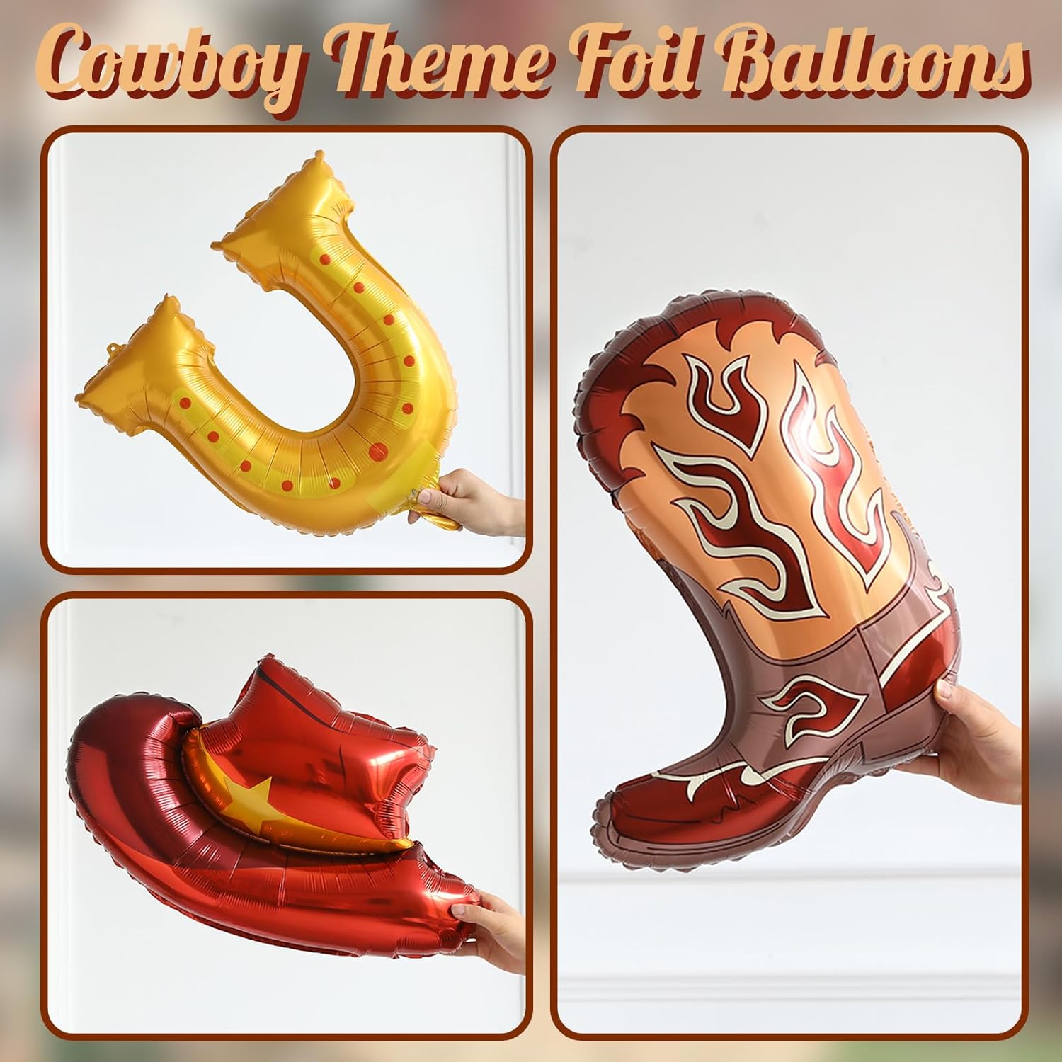 Western Cowboy Balloon Arch Kit 168 pcs