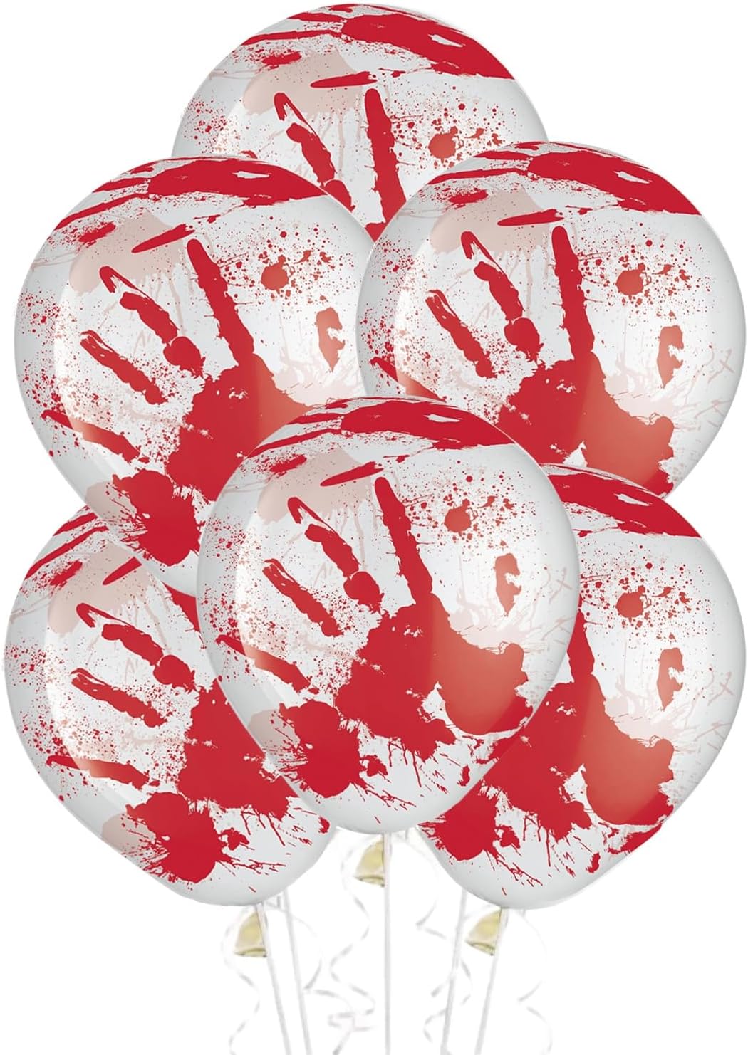 Asylum Blood-Splattered Latex Balloons 12 Inch Pack of 6