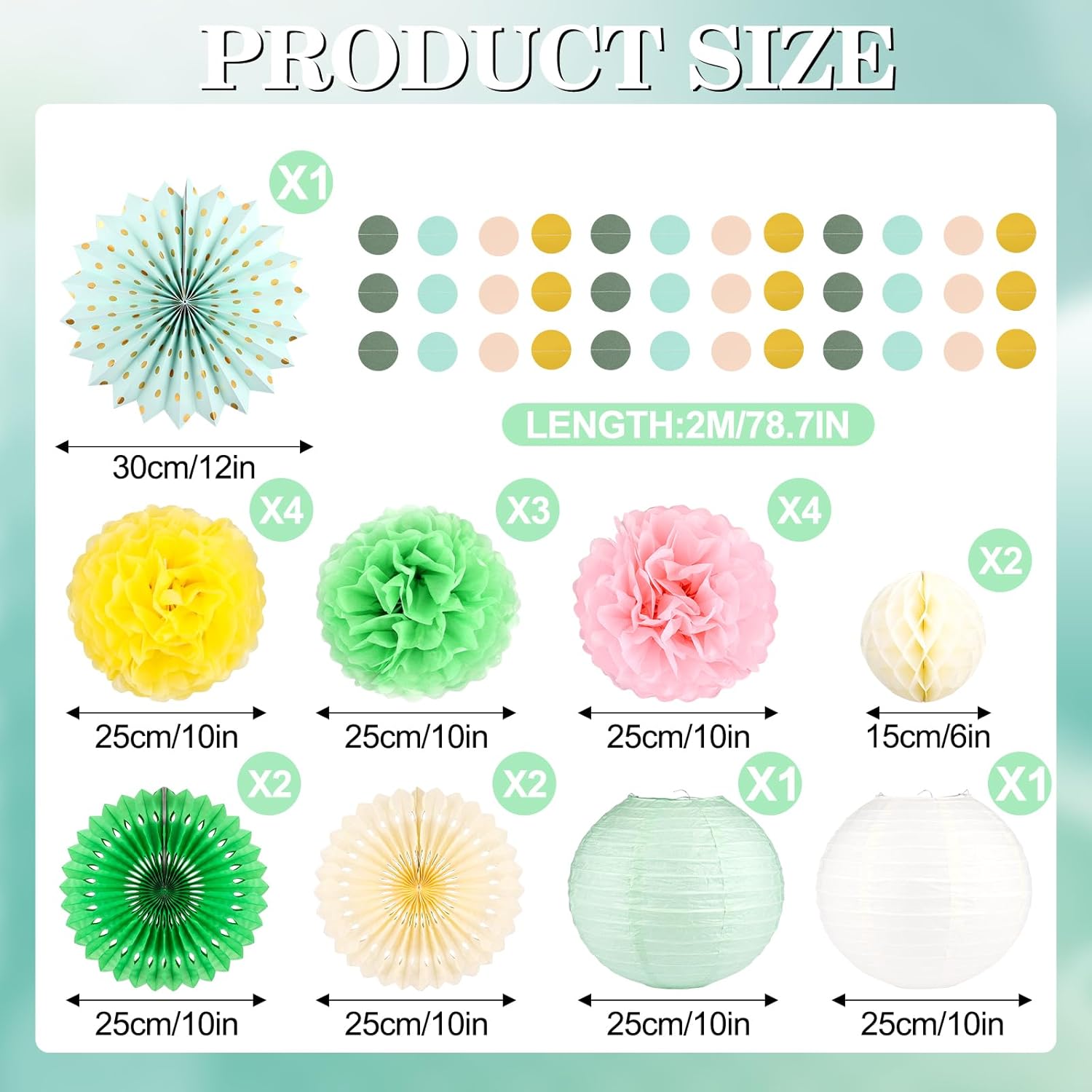 21 Pcs Hawaiian Pool Party Decorations Set