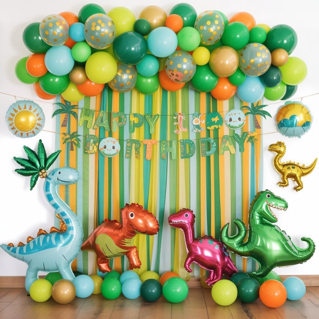 Cudory Dinosaur Balloons 50 Pcs Party Decor