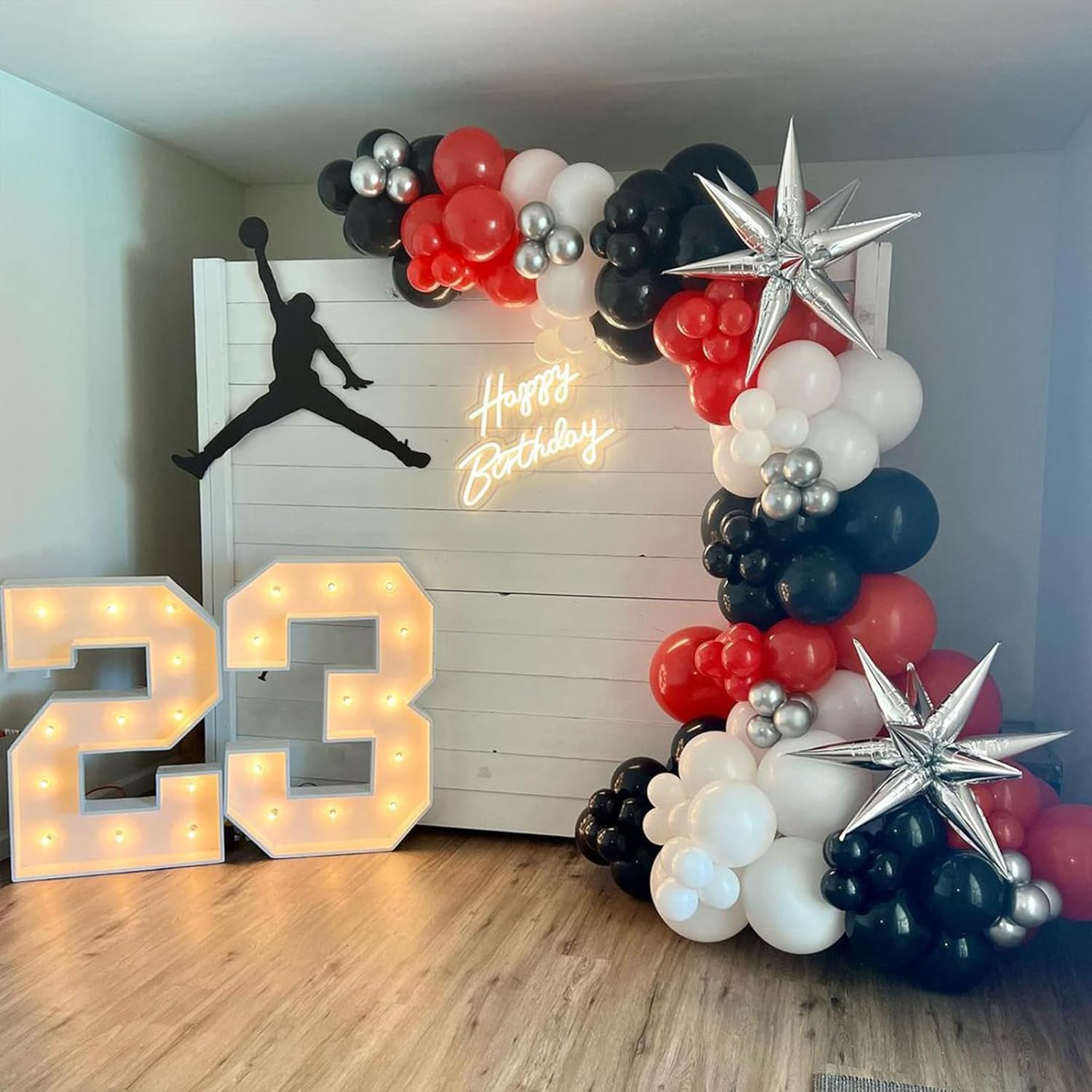 NISOCY Black Balloons 102PCS Garland Arch Decor Kit