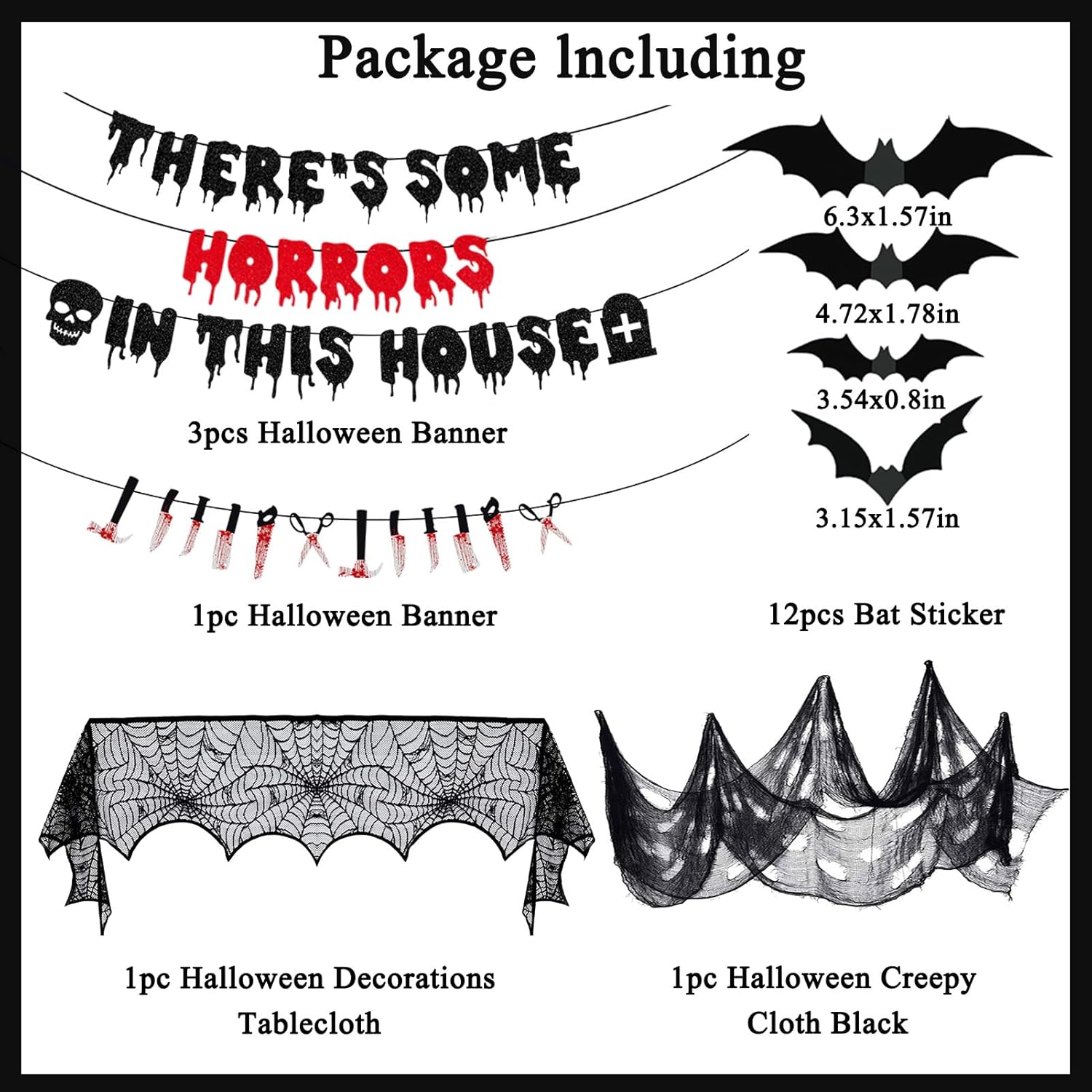 Crenics Halloween Party Decorations Set