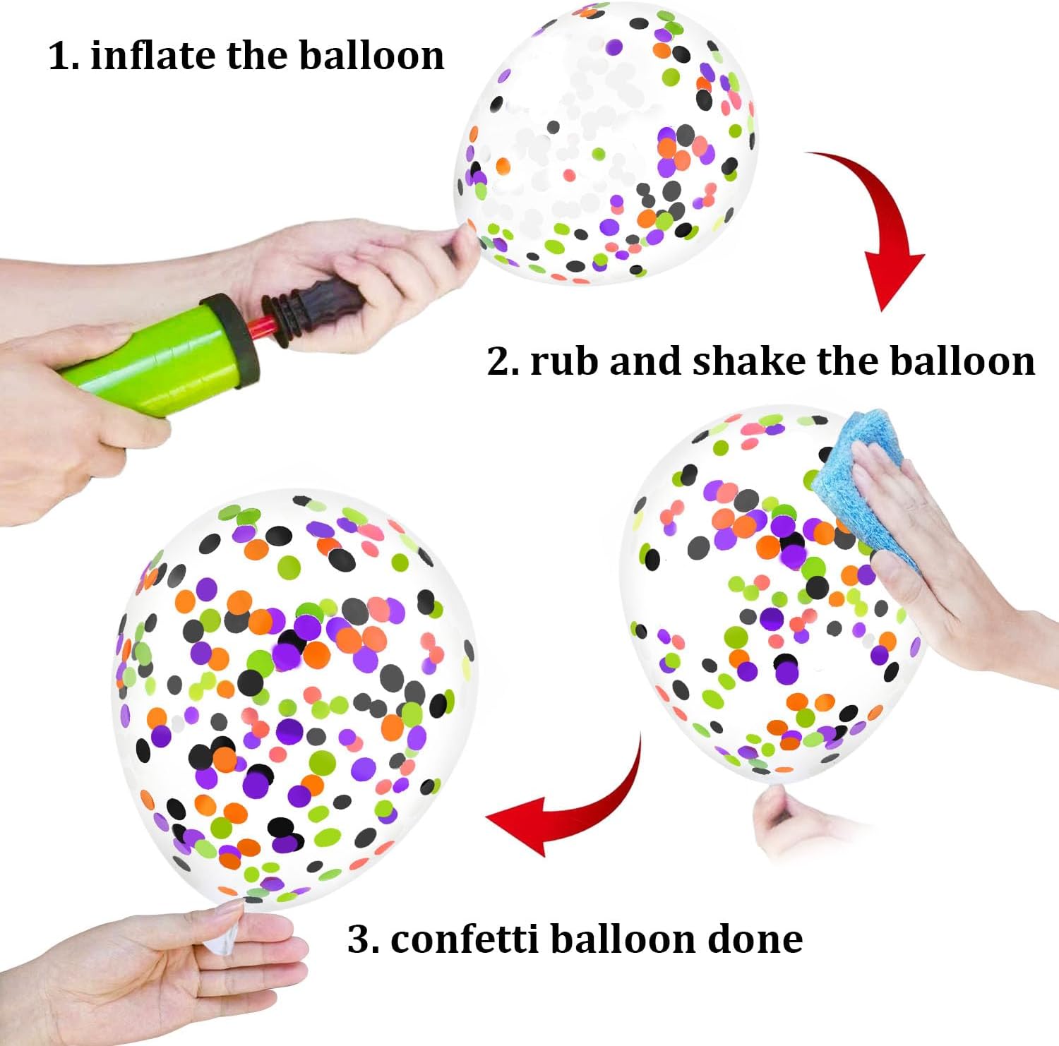 50 Pcs 12 Inch Balloons Halloween Decorations