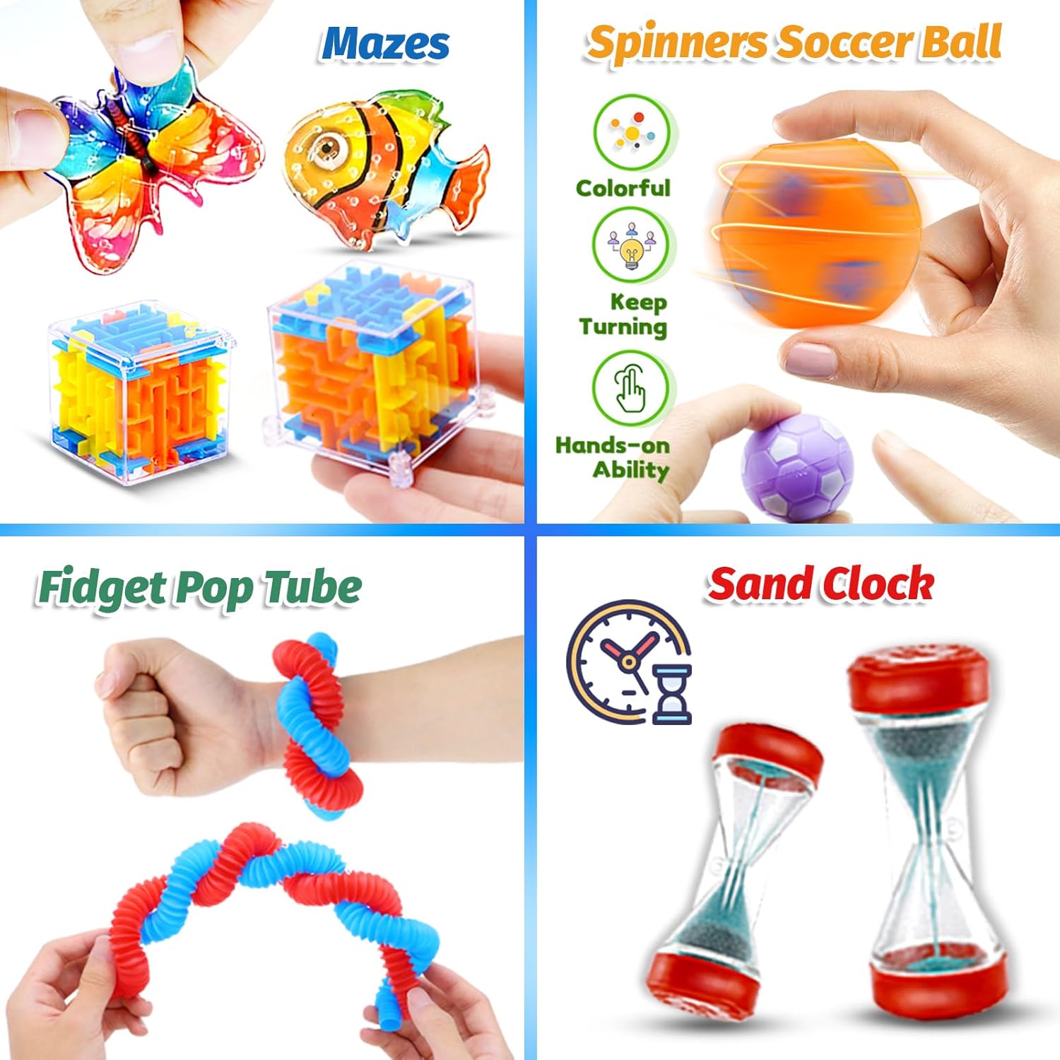 1000pcs Party Favors for Kids Fidget Toy Pack Classroom Rewards