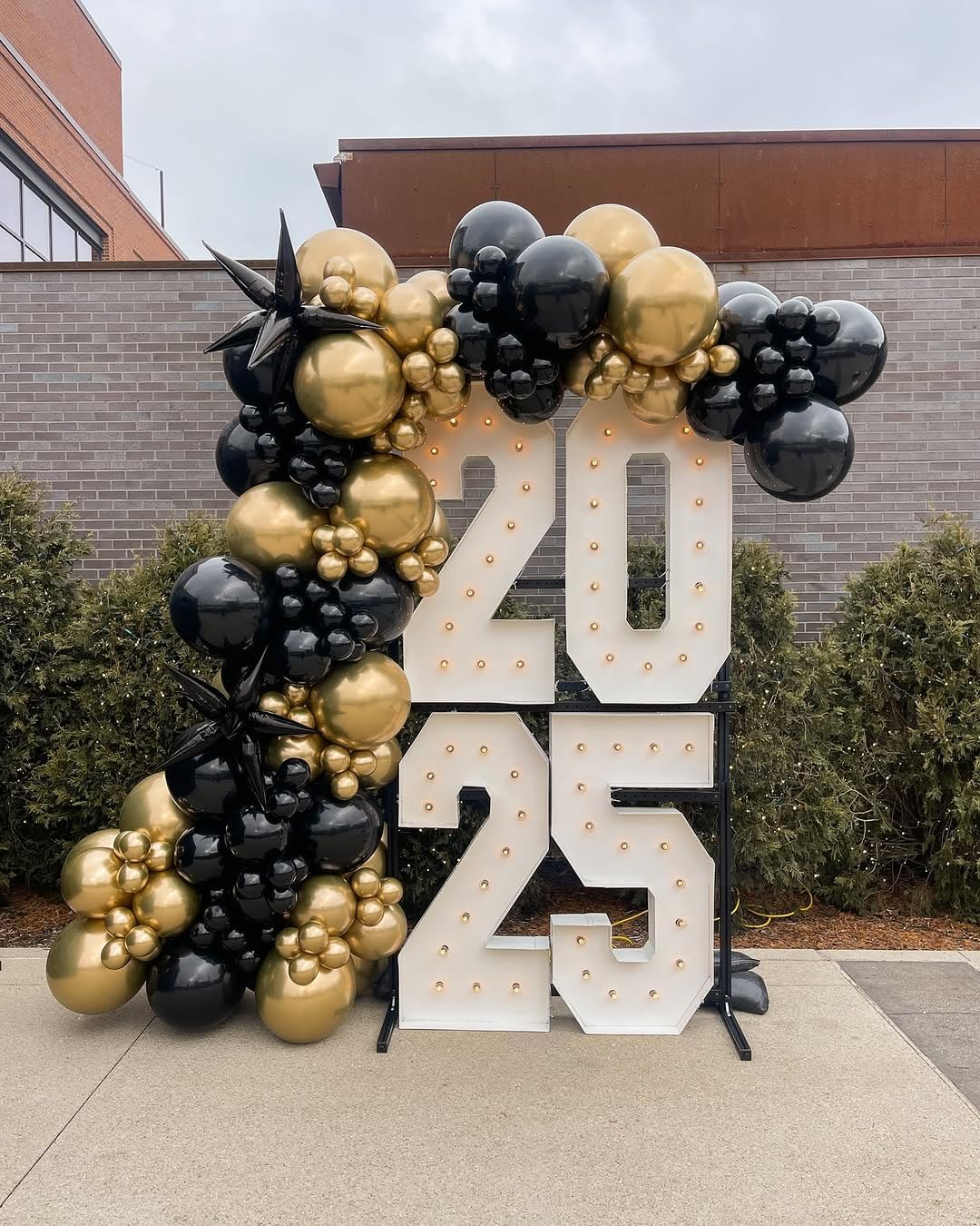 KBZVNAF Black and Gold Latex Balloons 60 Pack