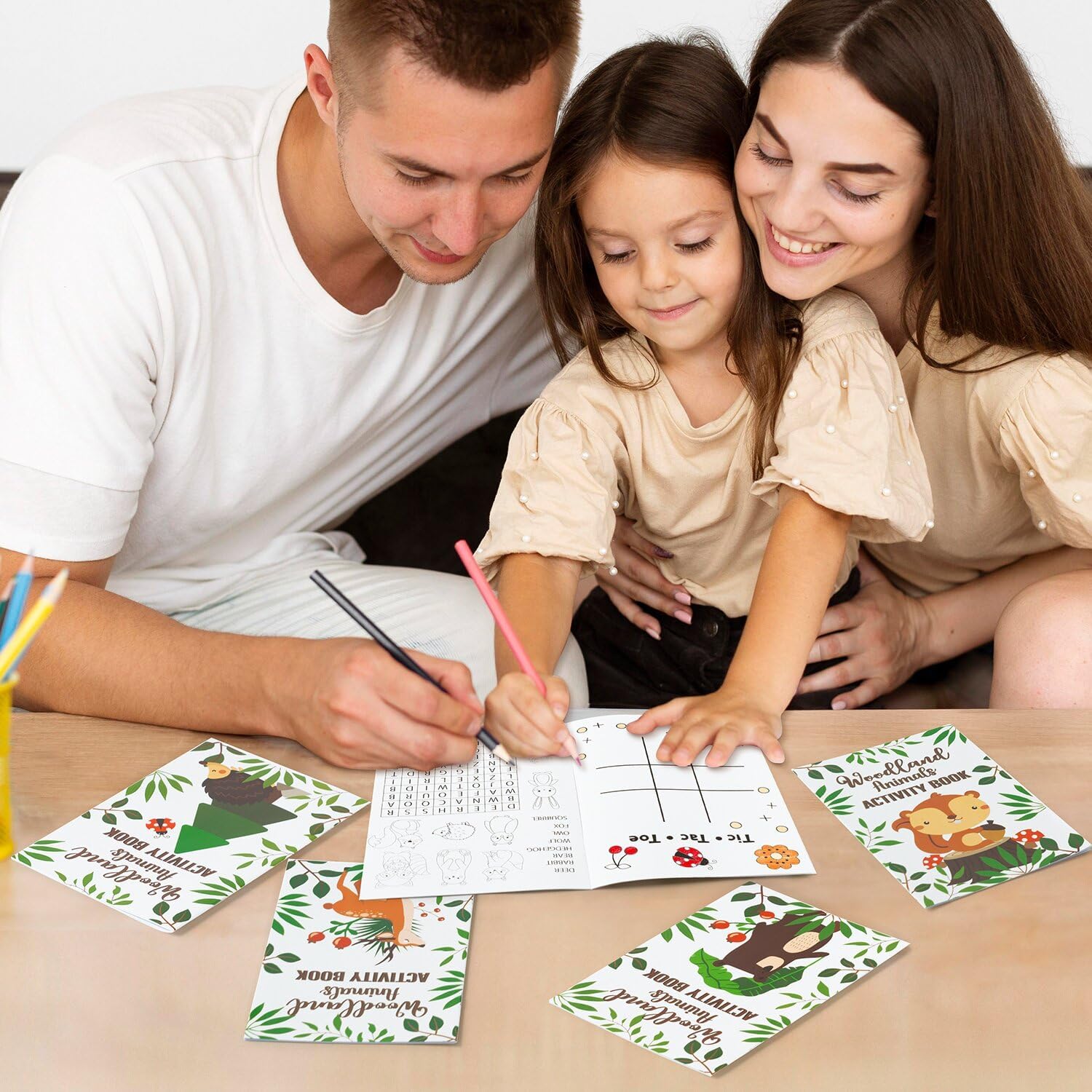 Dvbonike 24Pcs Woodland Animals Activity Books for Kids