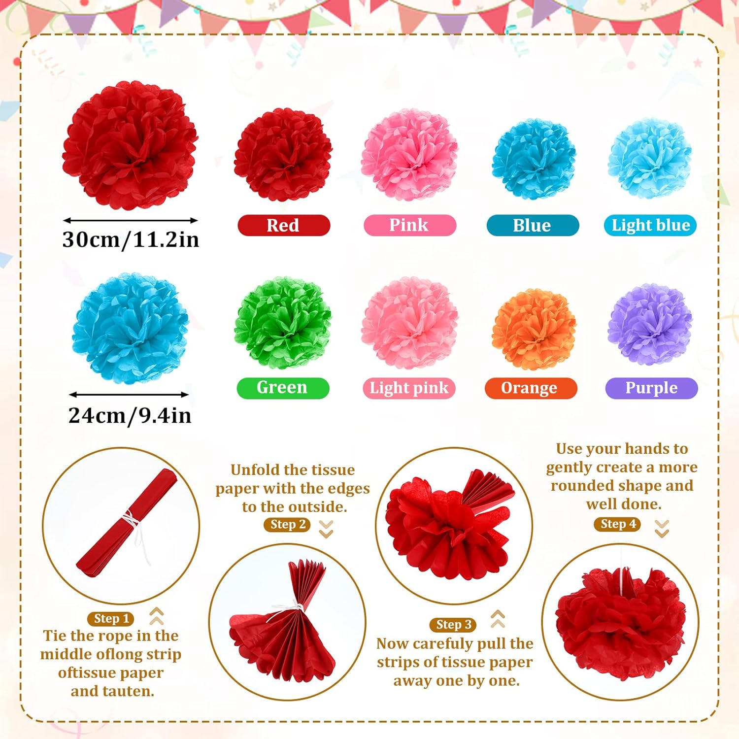 Telooco 33pcs Fiesta Decorations Set