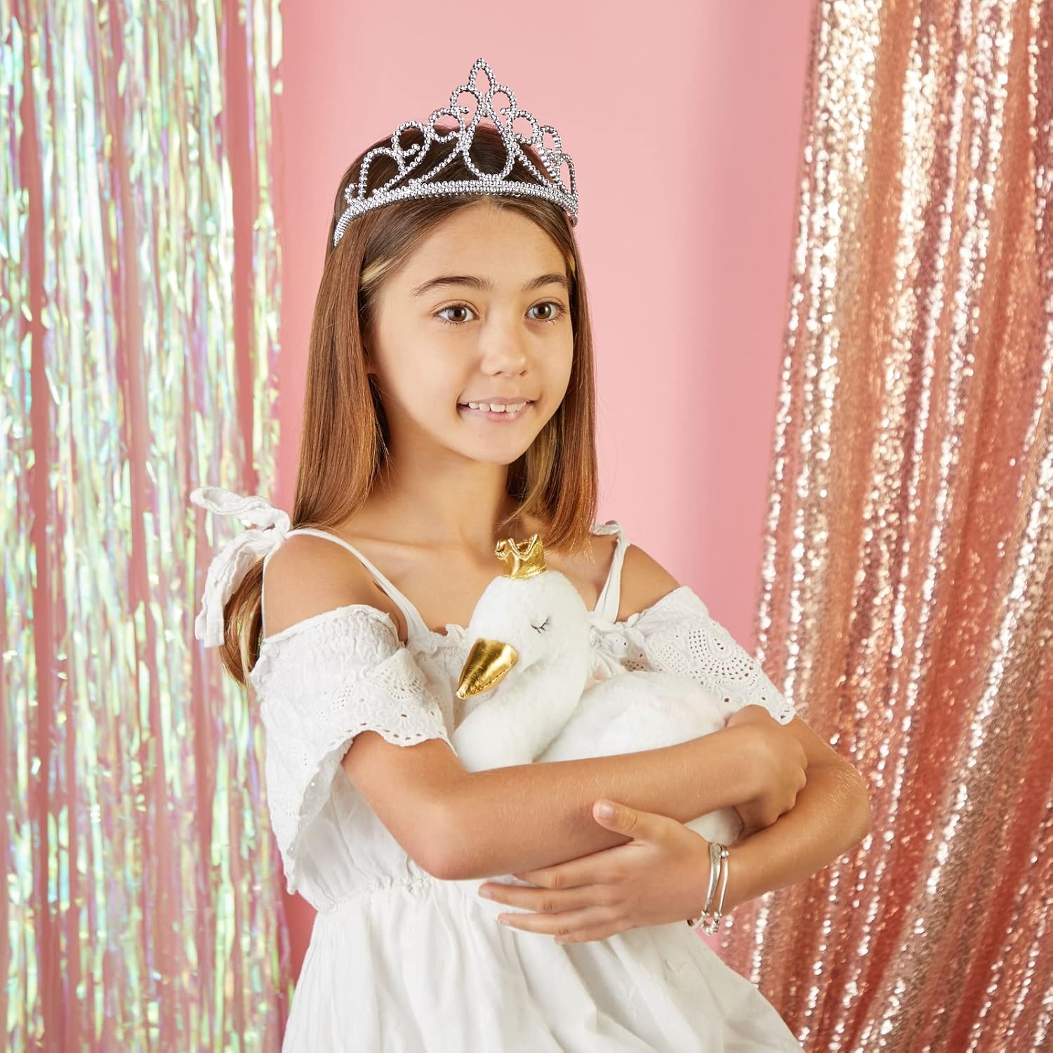 BLUE PANDA 12 Pack Princess Tiaras for Girls