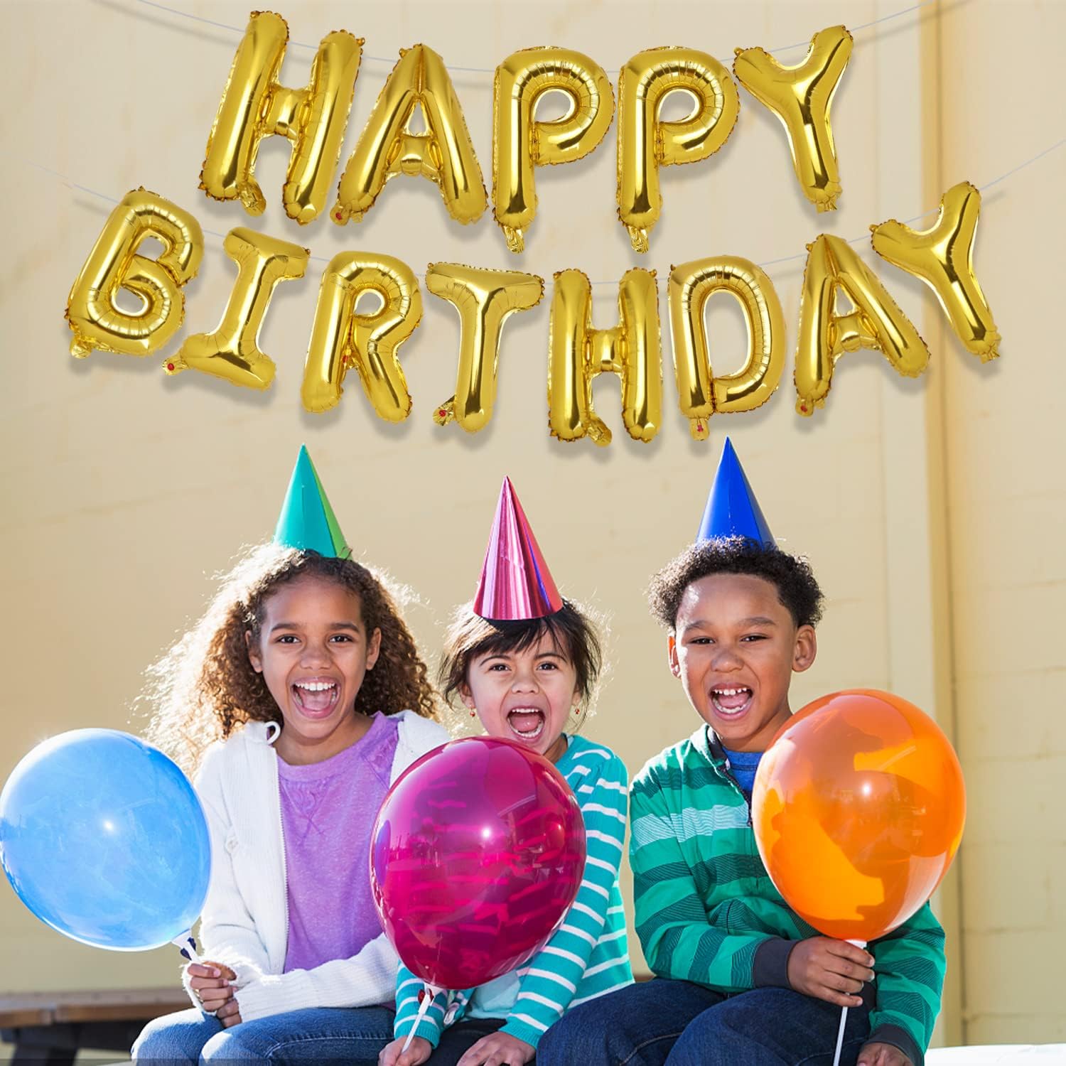 Accevo Happy Birthday Balloons 16 Inch Mylar Decorations