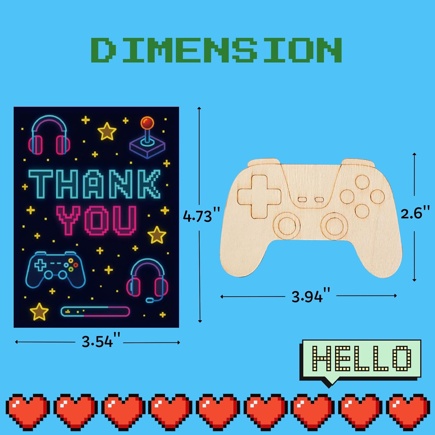 GOGREENWOVEN Video Game Party Favors 12 PCS
