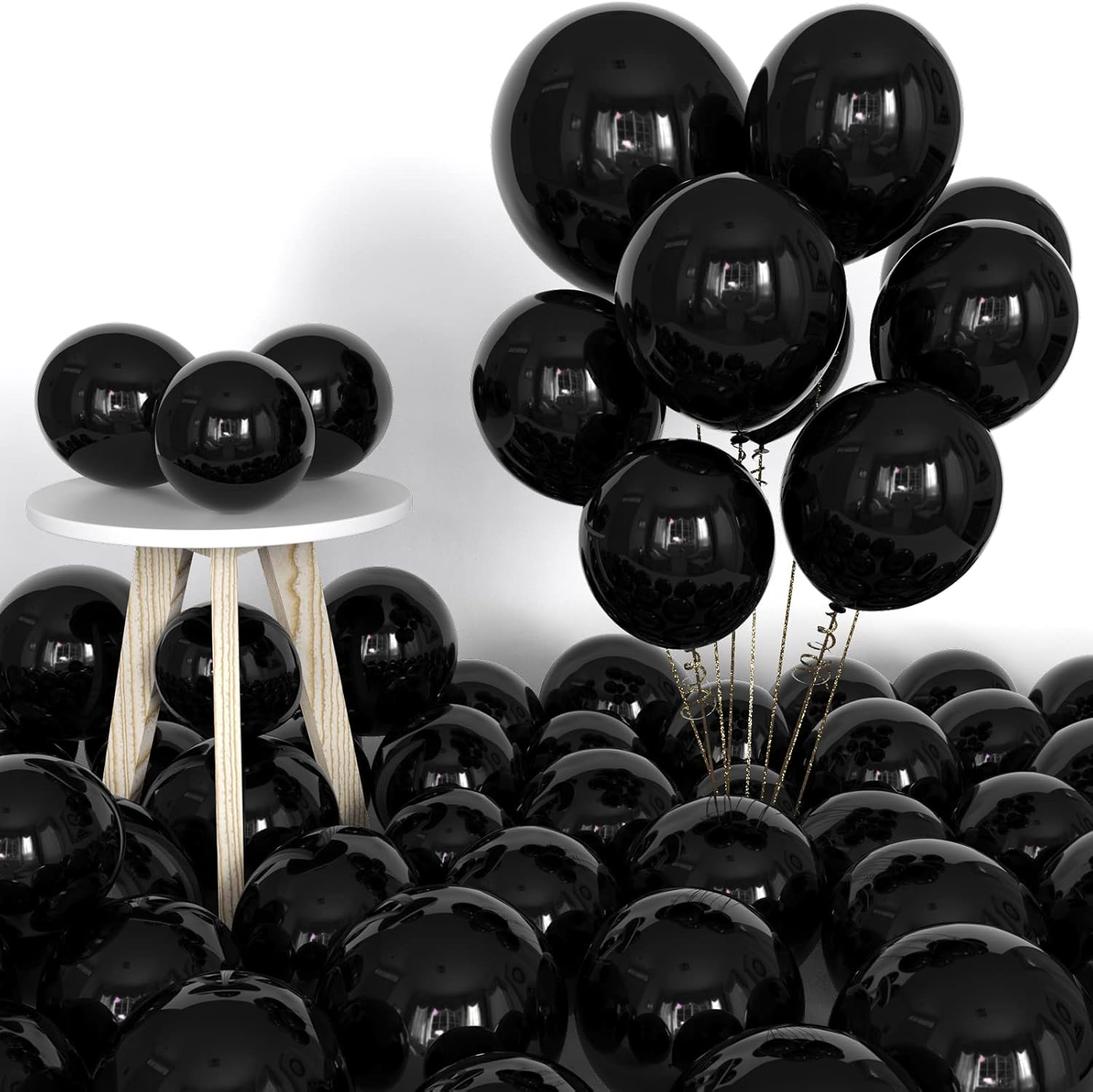 Labeol Black Balloons 151PCS Garland Arch Kit
