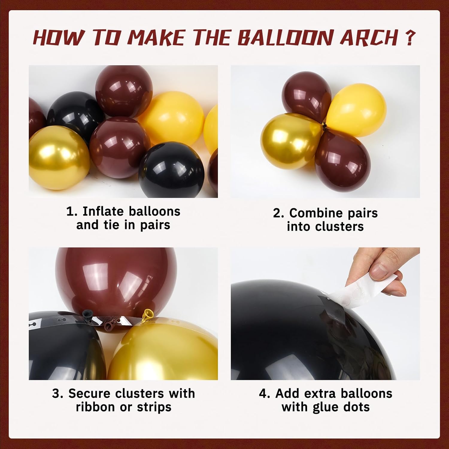 144pcs Magic Wizard Balloons Arch Kit Decorations