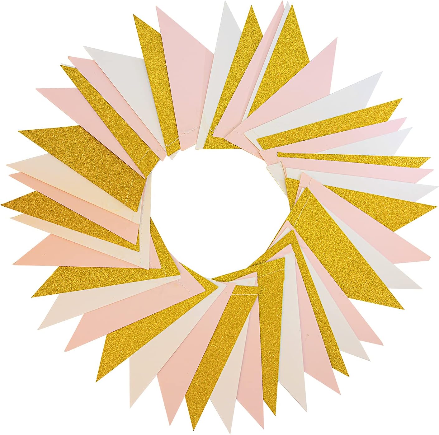 MerryNine Triangle Flag Bunting Banner 3 Pack 30 Feet