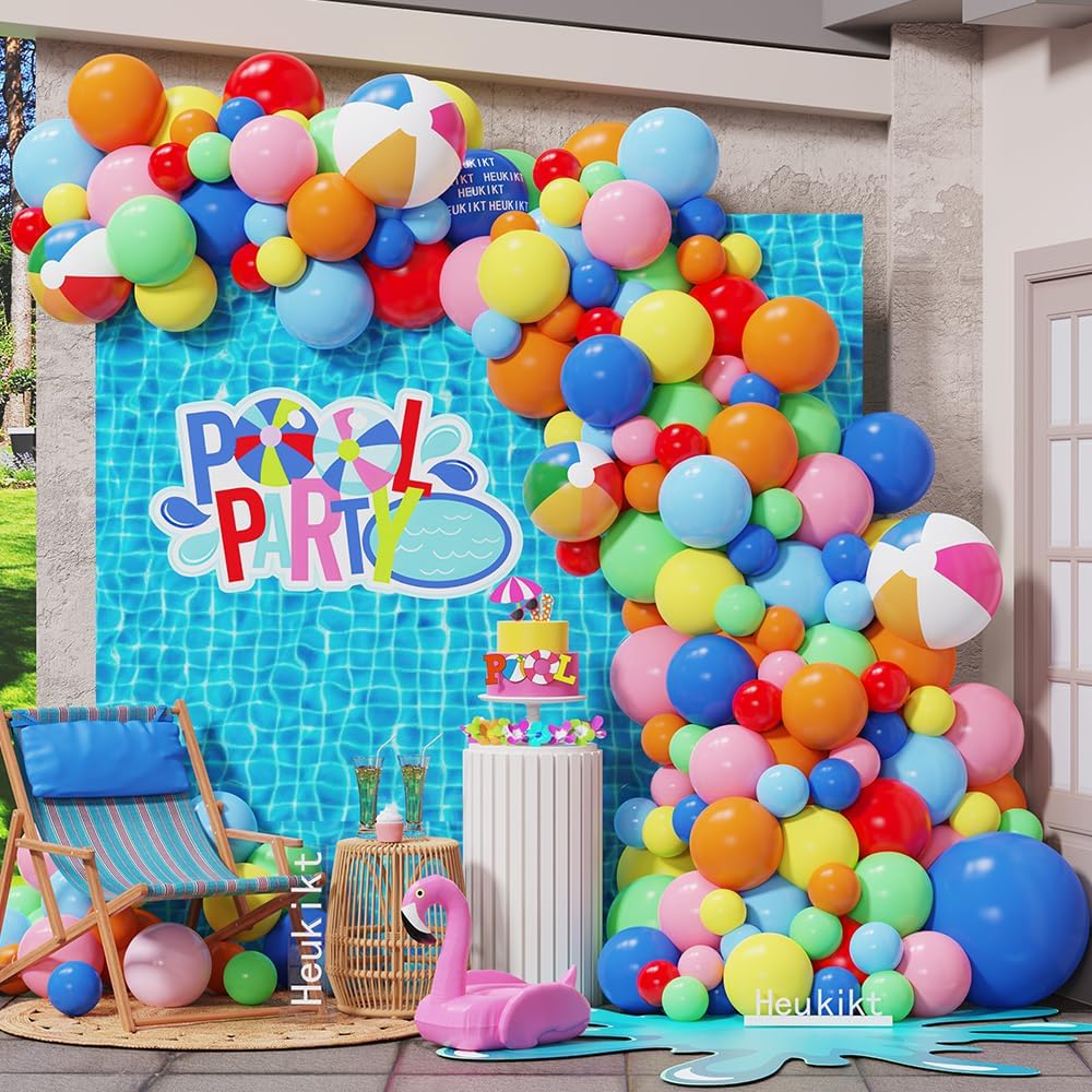149Pcs Summer Pool Beach Party Balloon Garland Kit