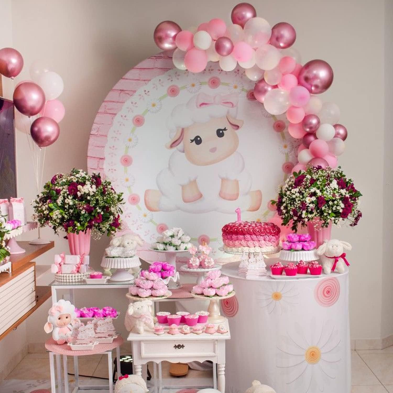 DIY Pink Balloon Arch Garland Kit 104pcs