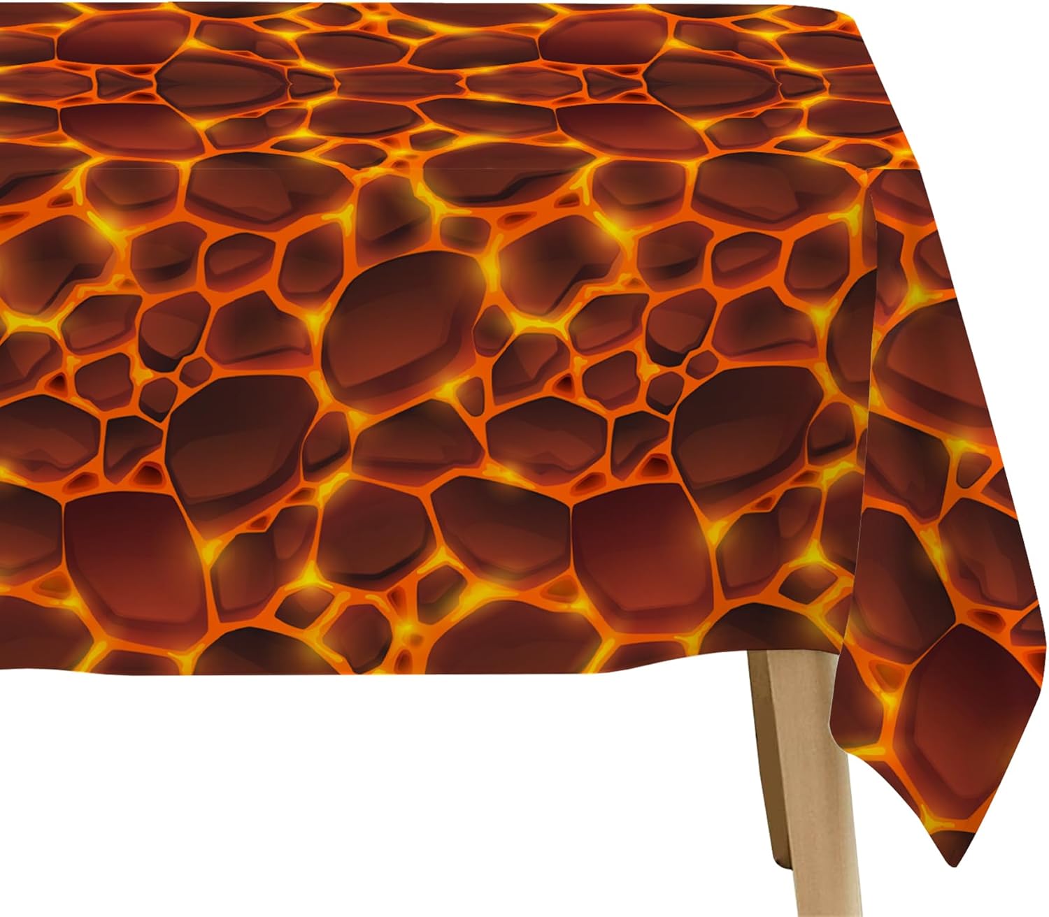 Volcano Party Tablecloth Set 3 Pack 54x108 Inches