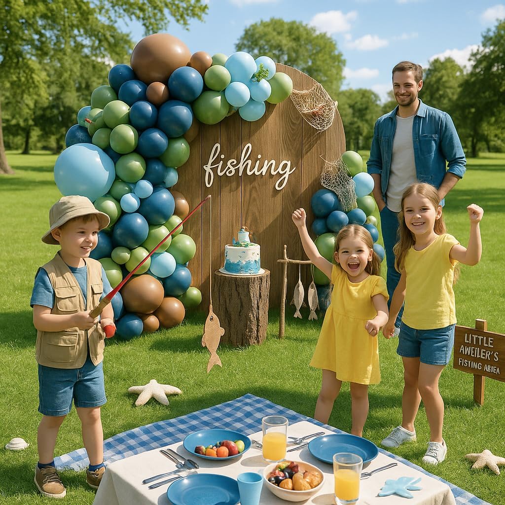 CROSSFINGERS Fishing Balloon Arch Garland Kit