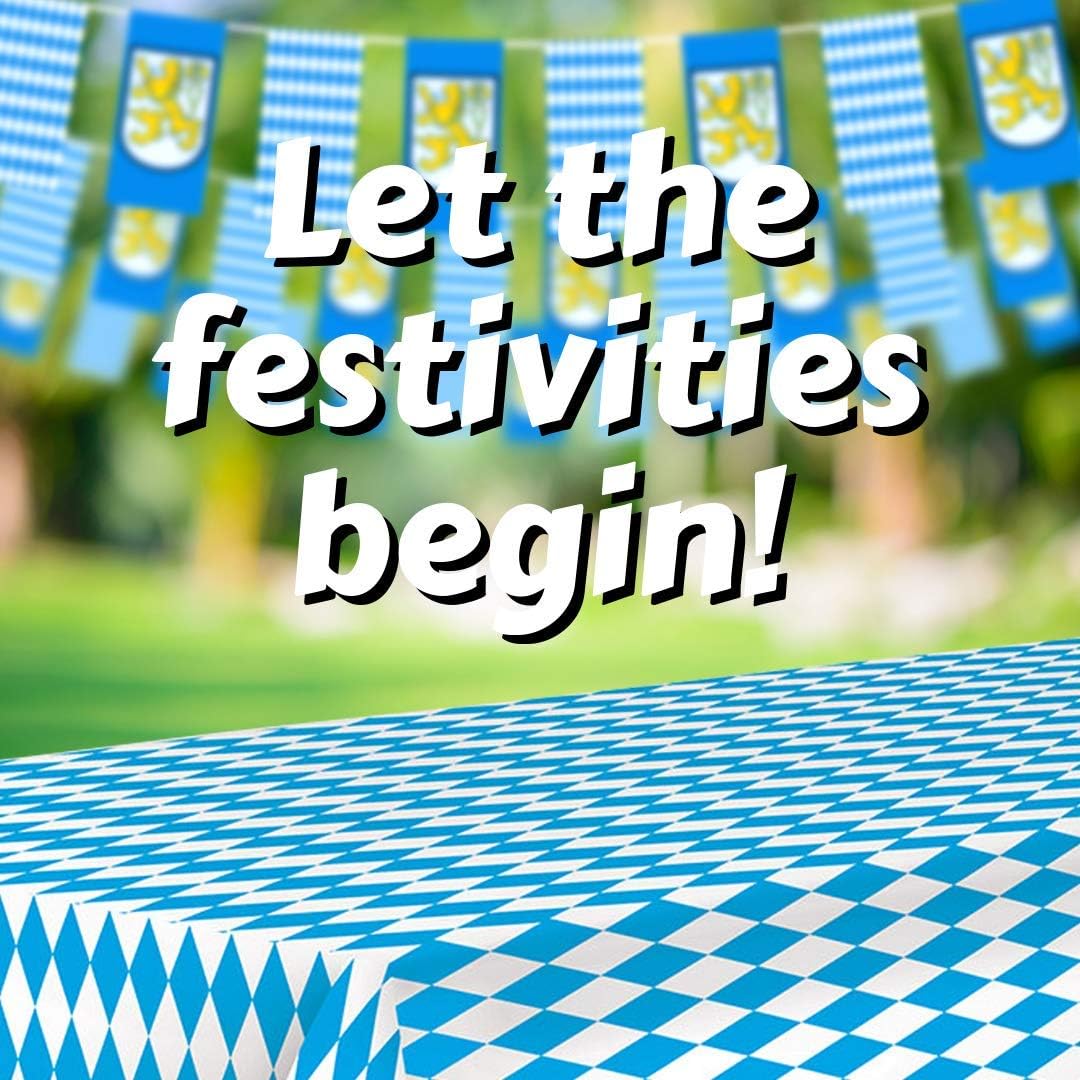 Oktoberfest Table Cover 54x108 2 Pack Party Decor