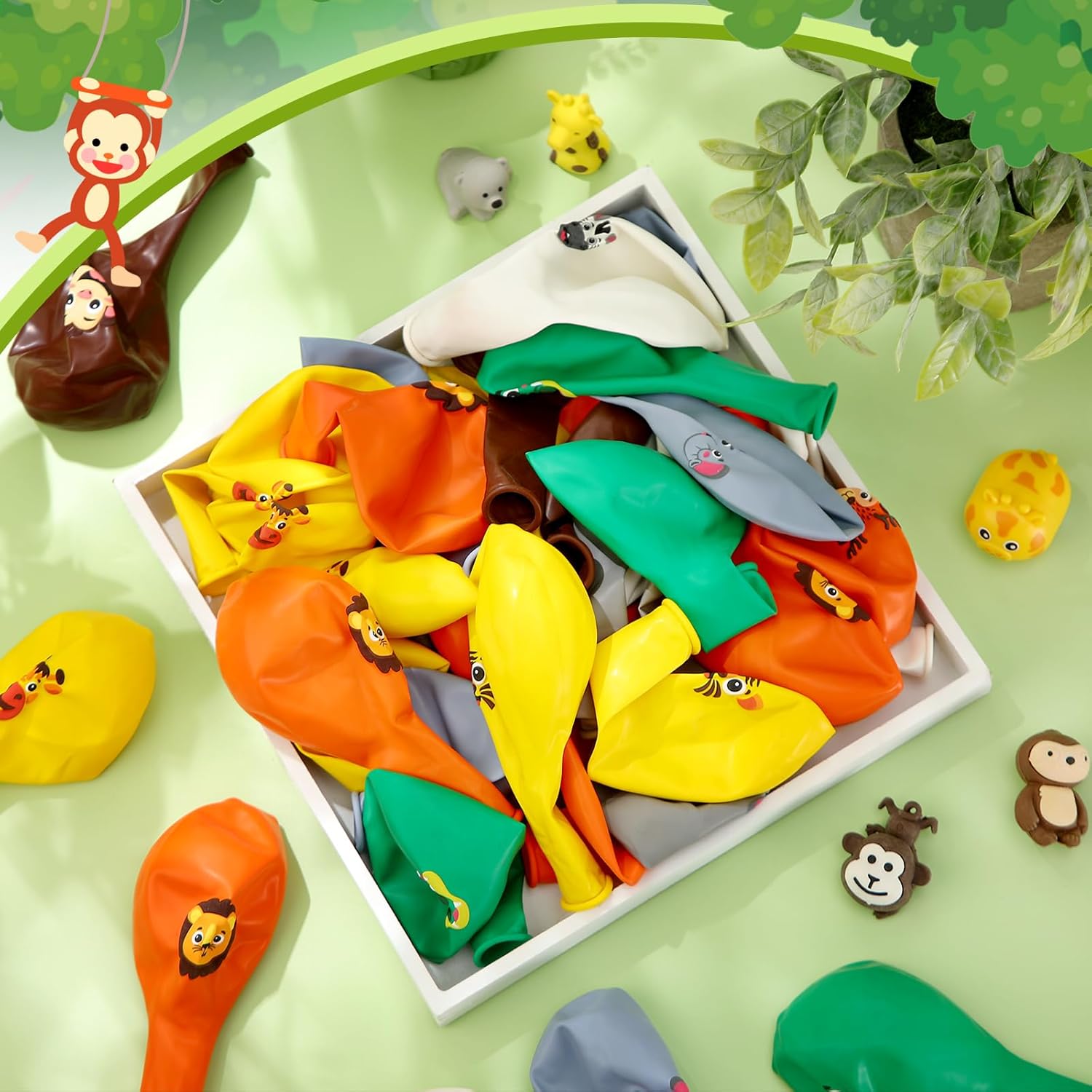 Censen 45 Pcs Animal Balloons 12 Inch Party Decor