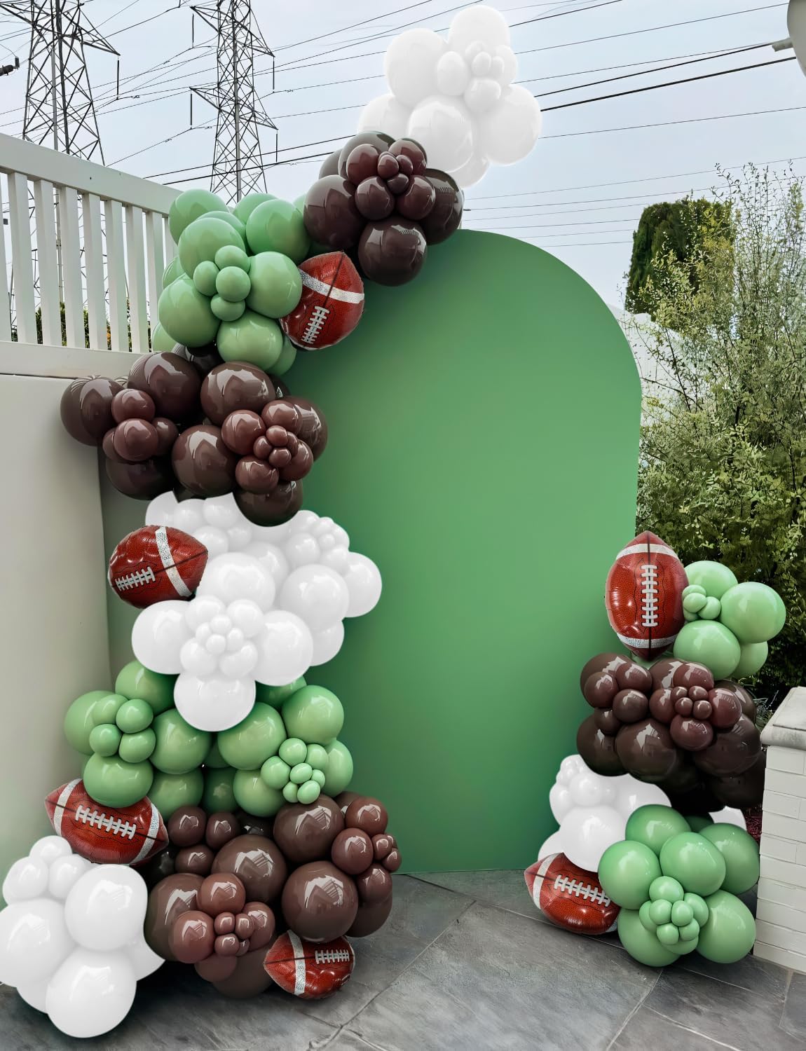Football Balloon Garland Arch Kit 130pcs