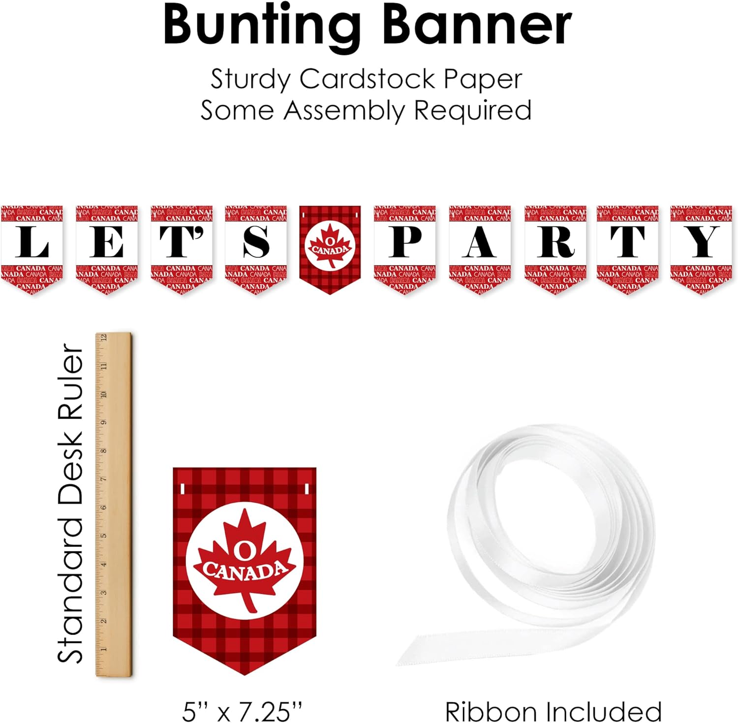 Big Dot of Happiness Canada Day Decor Kit - 51 Pieces