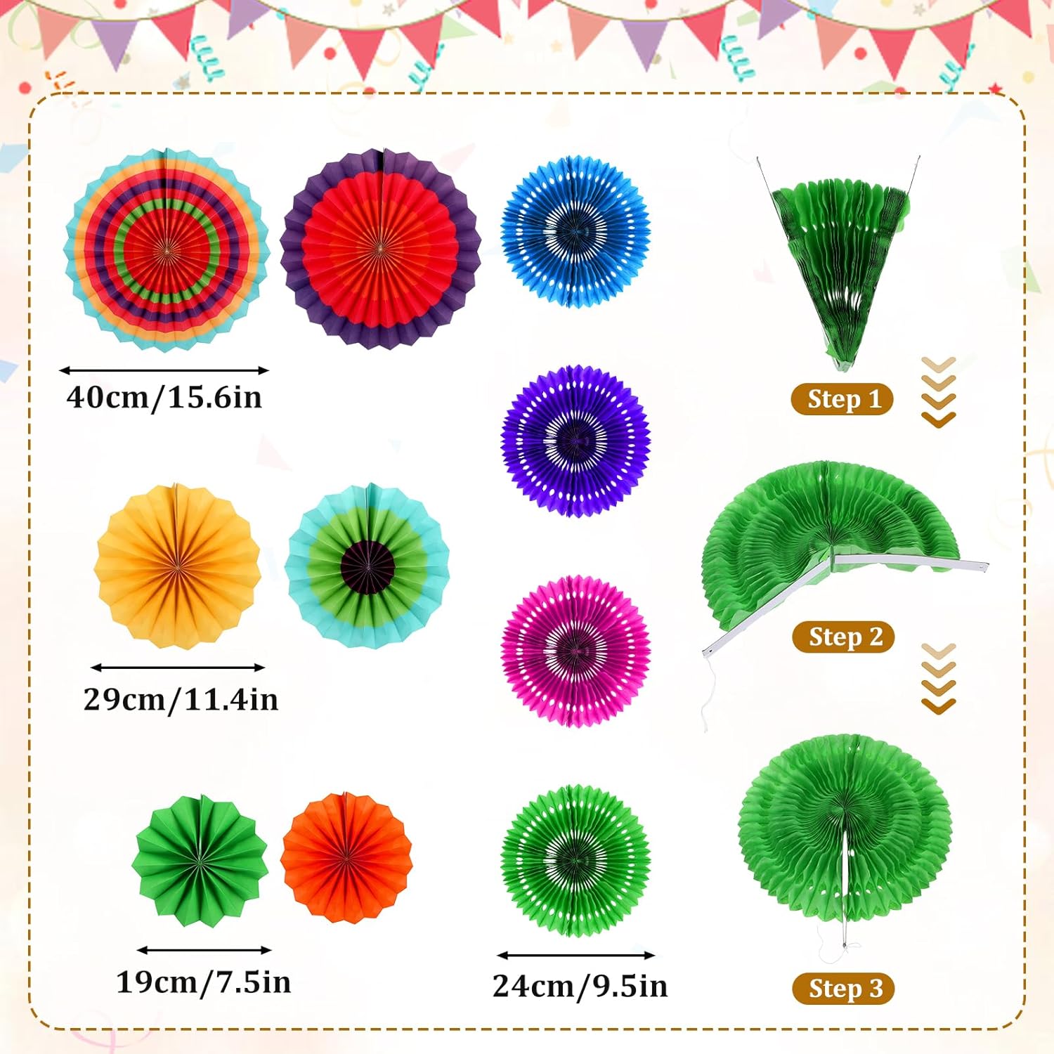 Telooco 33pcs Fiesta Decorations Set