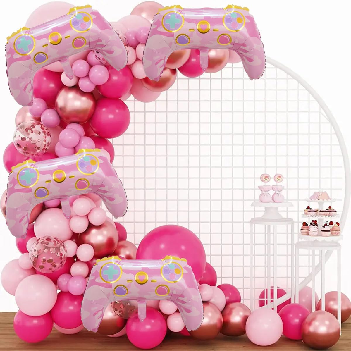 Video Game Balloons 4PCS 26 Inch Birthday Party Decorations