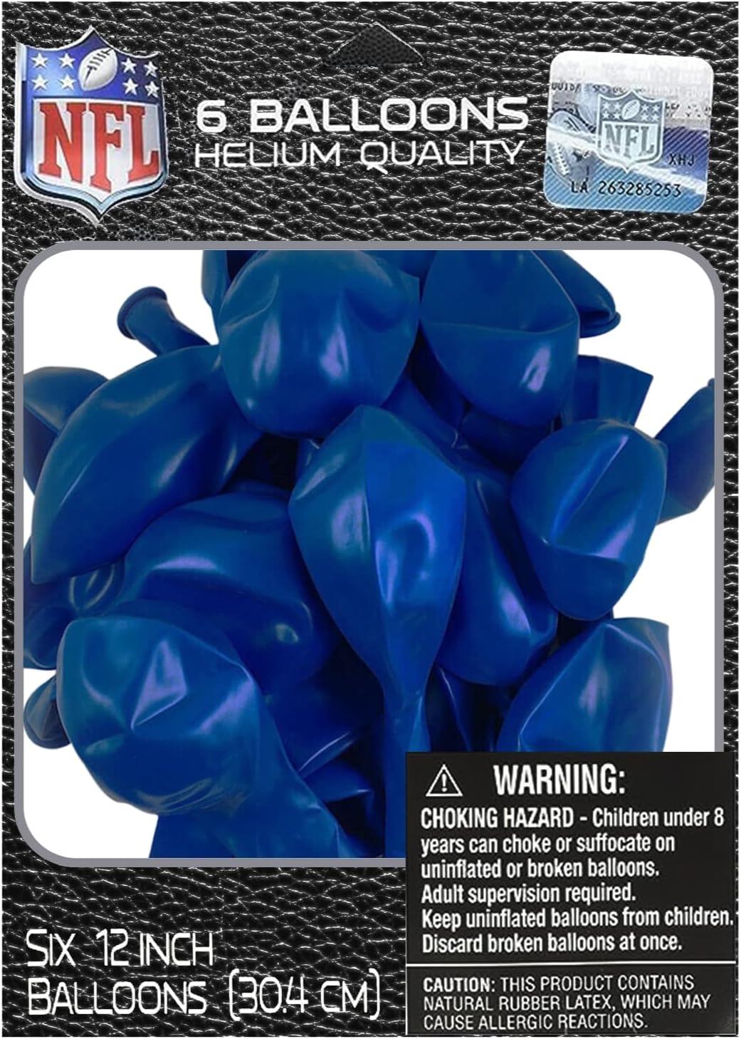 Amscan Dallas Cowboys Navy Blue Latex Balloons 12 Inch 6 Pack