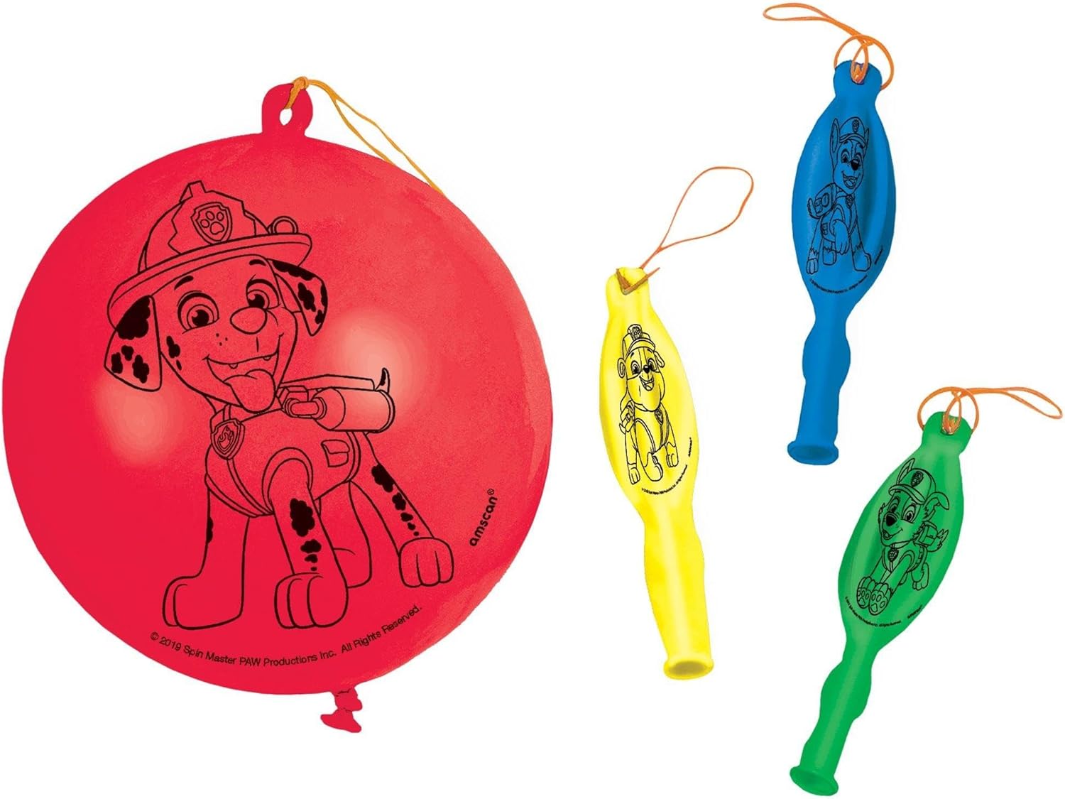 Paw Patrol Punch Balloons for Kids Pack of 4