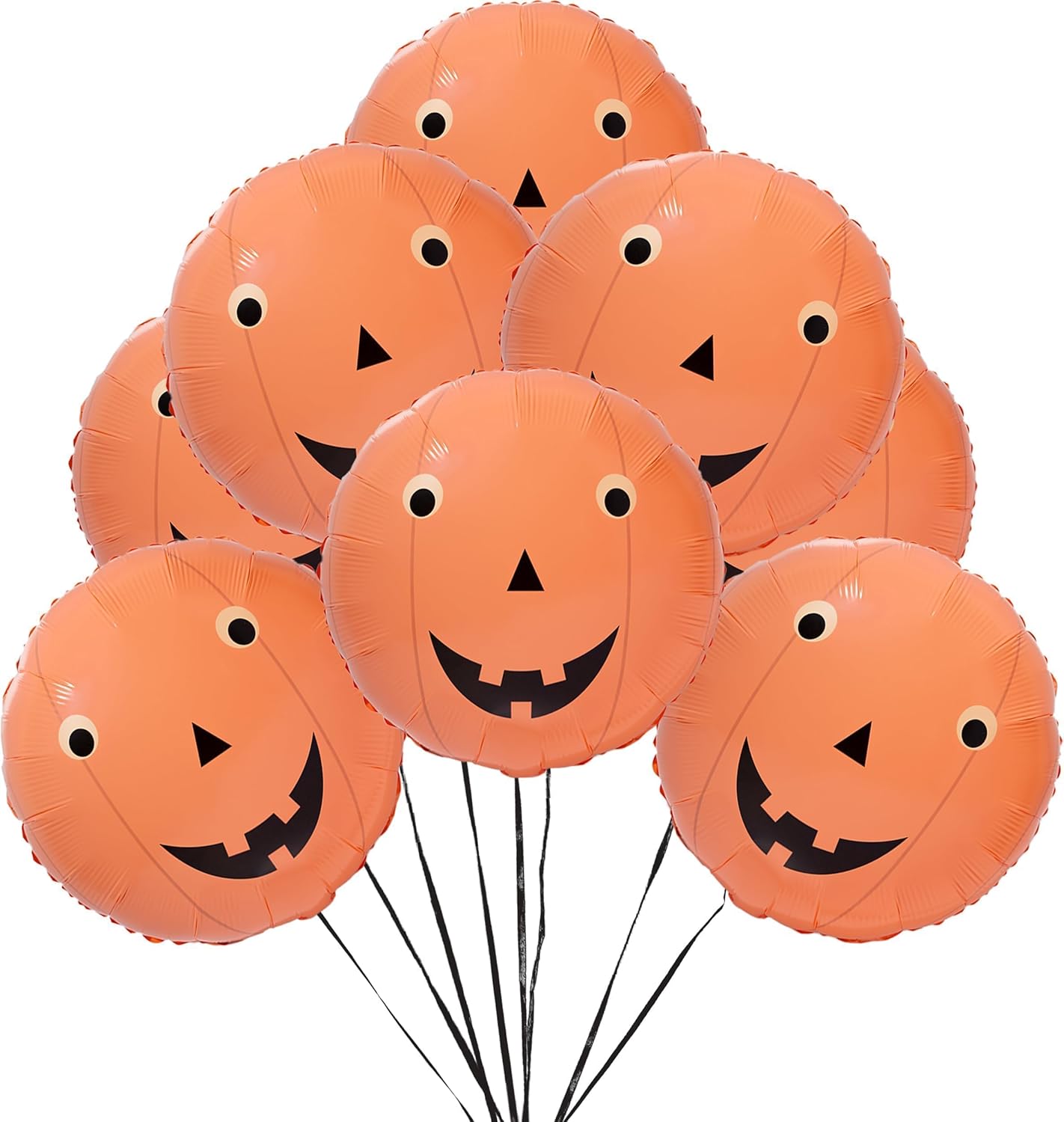 Cheerland 8pc Pumpkin Foil Balloons Halloween Decor