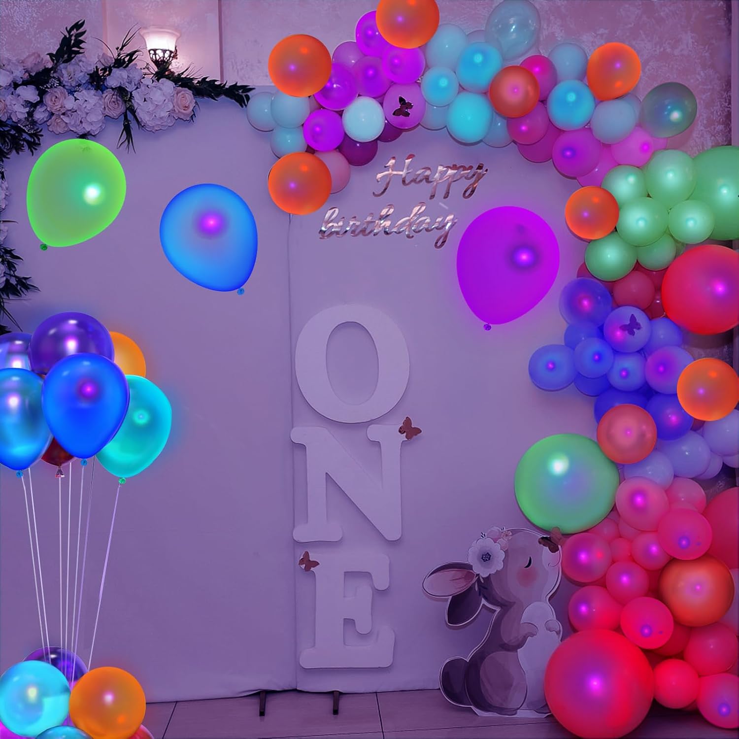 120 Pcs UV Neon Balloons for Party Decorations