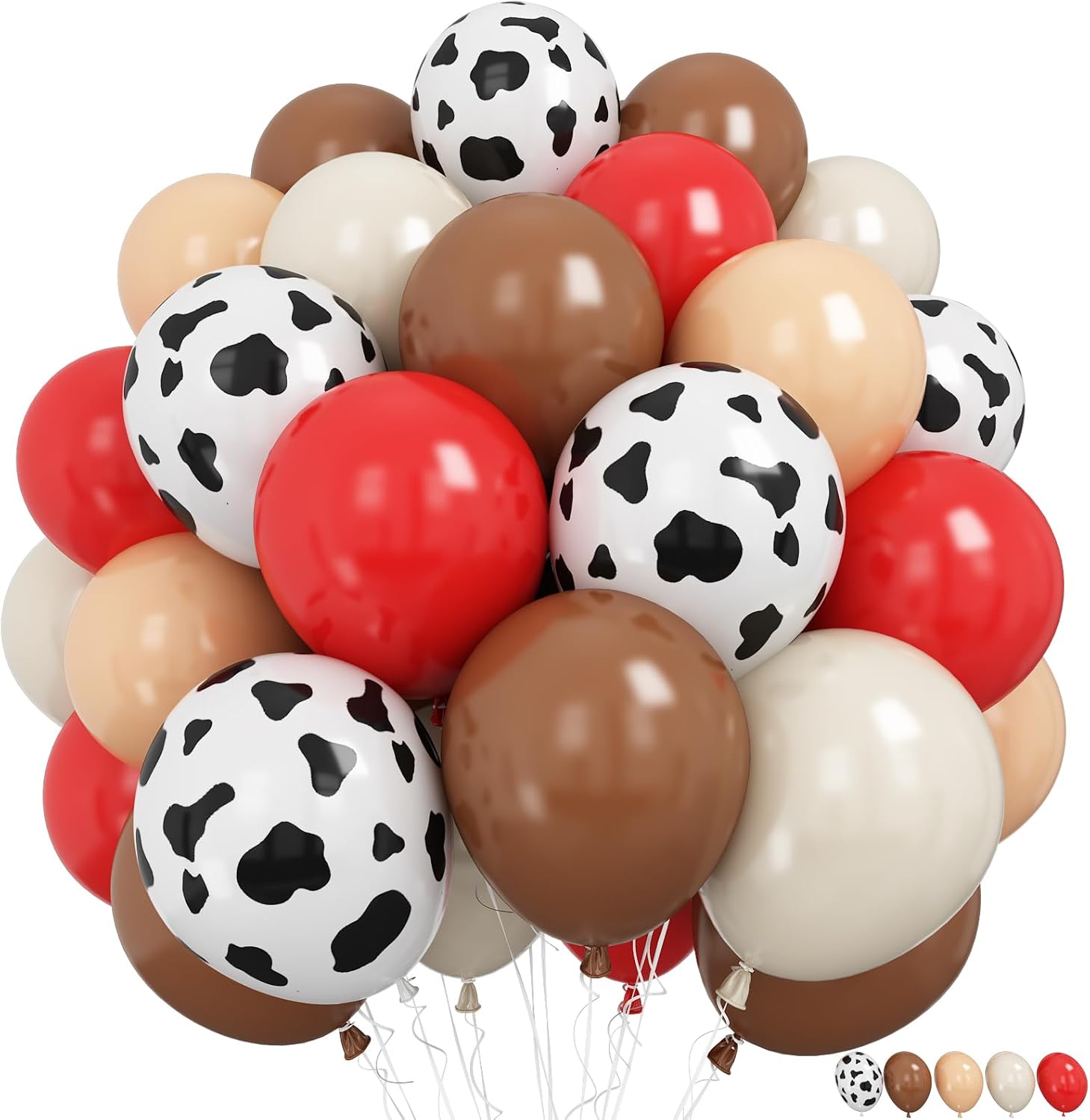 Froova Western Cowgirl Balloons 60 Pcs Party Decor