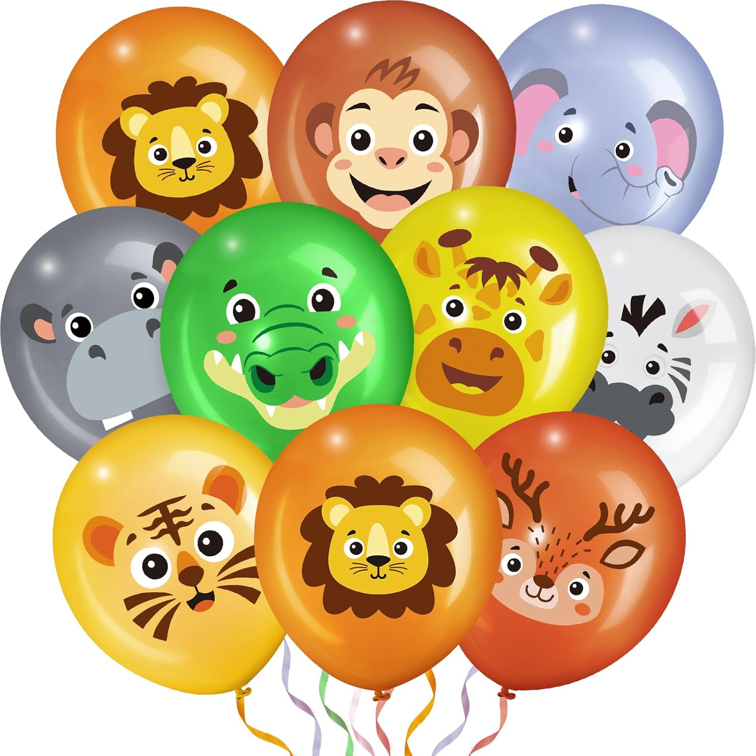 Censen 45 Pcs Animal Balloons 12 Inch Party Decor