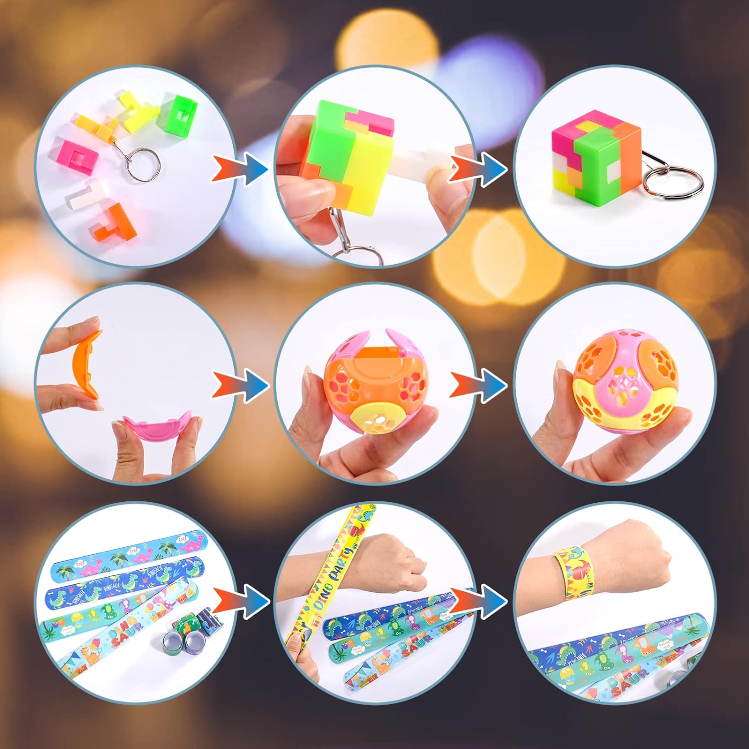 120PCS Kids Party Favors Toy Assortment