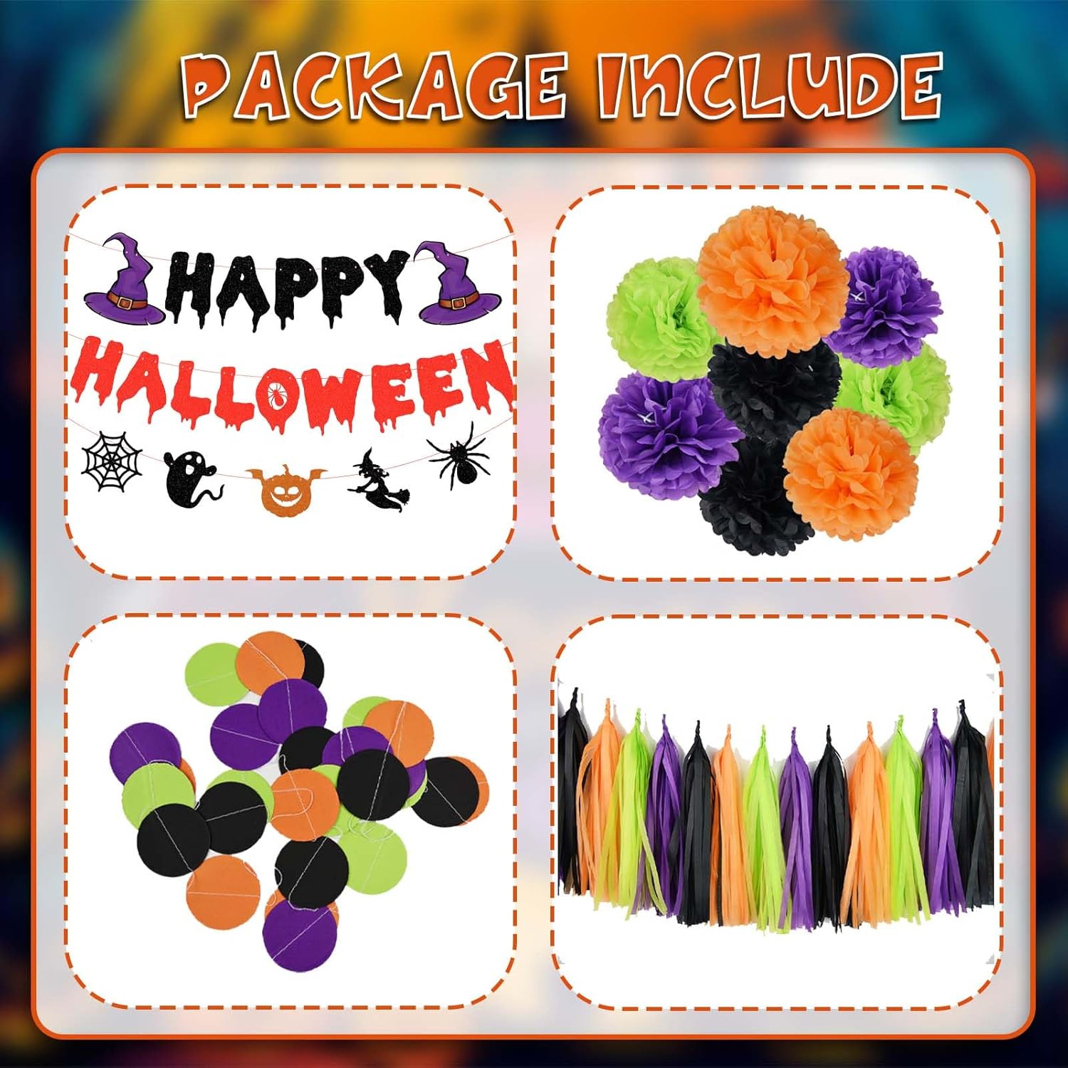 PartyGarden Halloween Decor Kit for SUV and Parties
