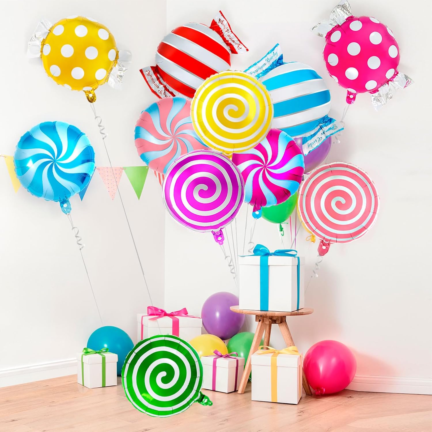 12 Pcs Sweet Candy Balloons 18 Inch Party Decorations