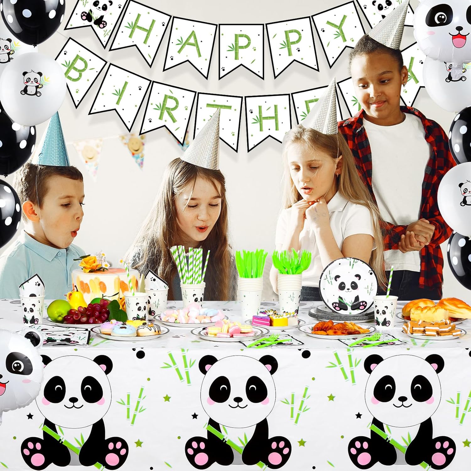 Buryeah Panda Birthday Party Supplies Set