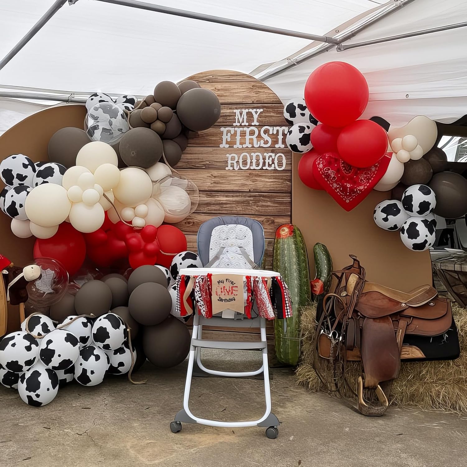 Froova Western Cowgirl Balloons 60 Pcs Party Decor
