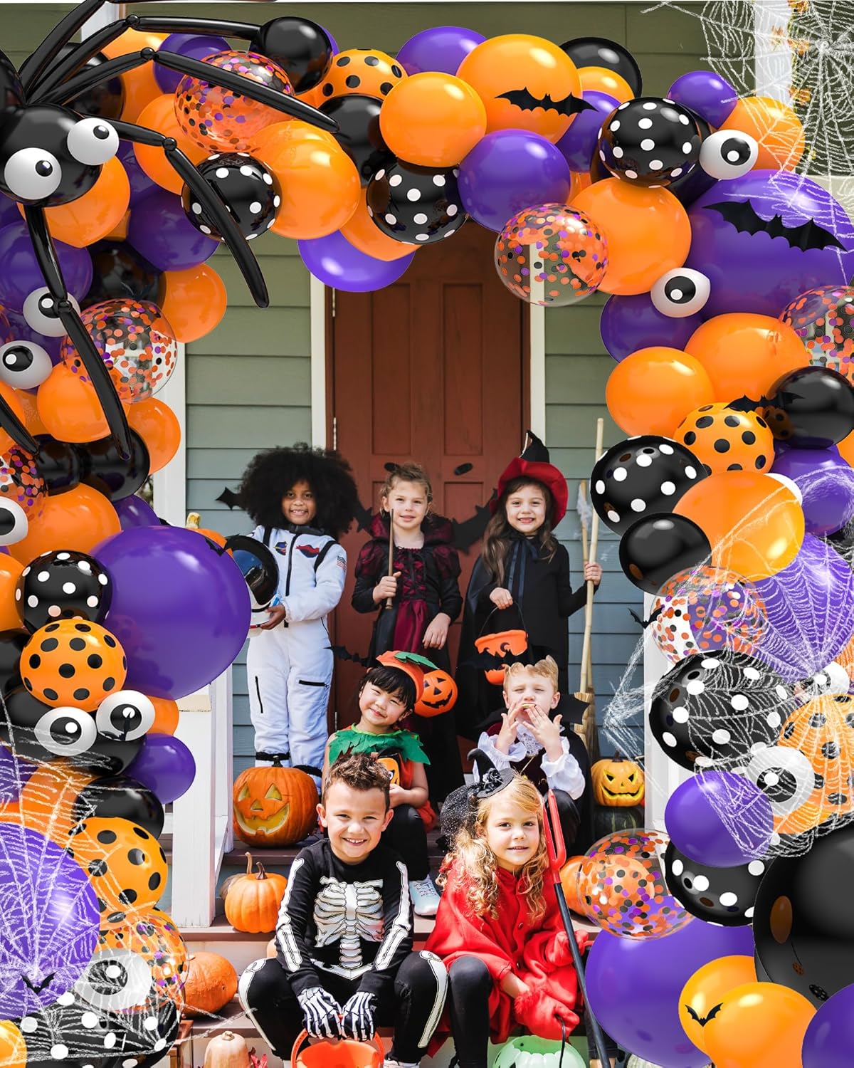 126 Pcs Halloween Balloon Garland Arch Kit 1