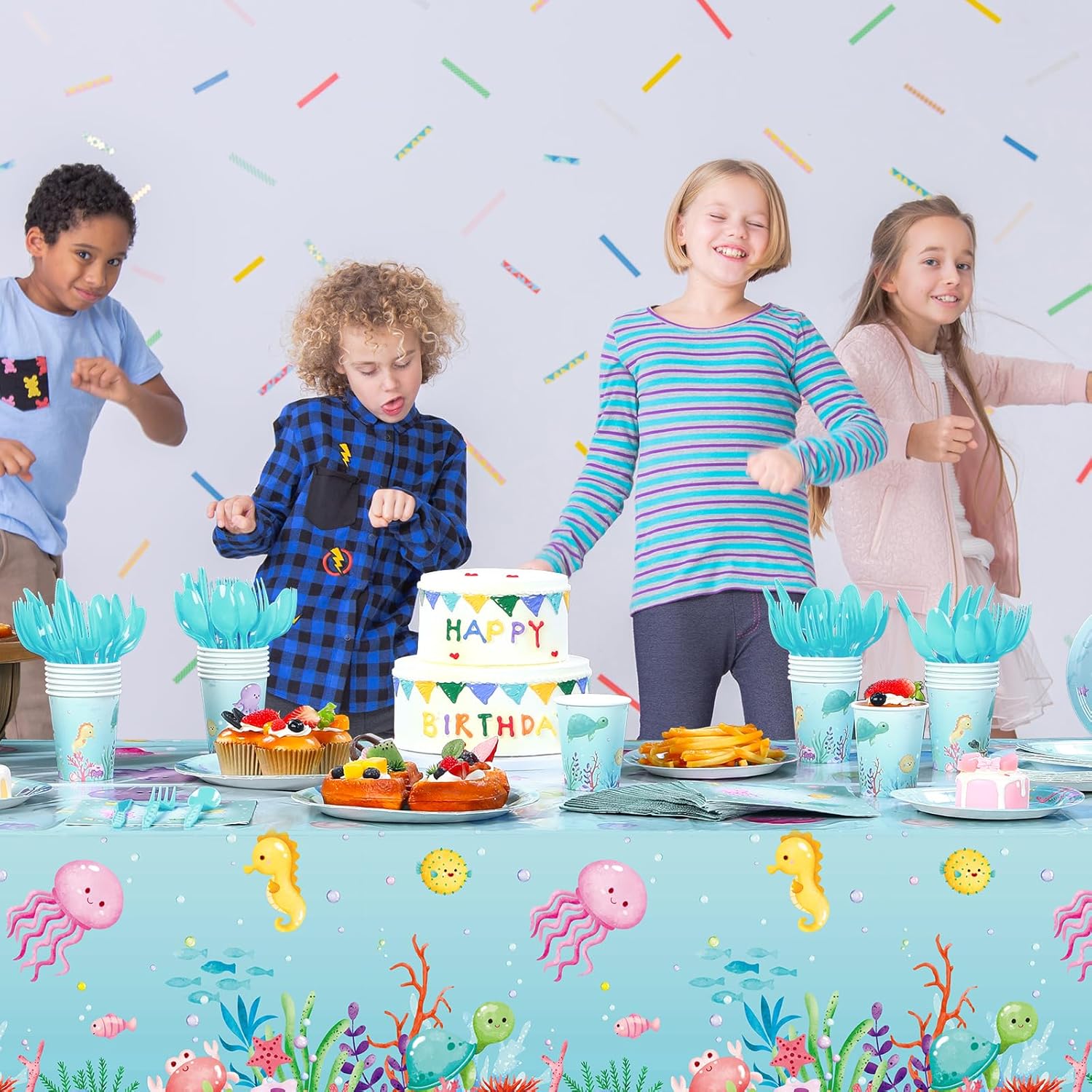 Capoda Ocean Theme Birthday Party Decorations Set for 24