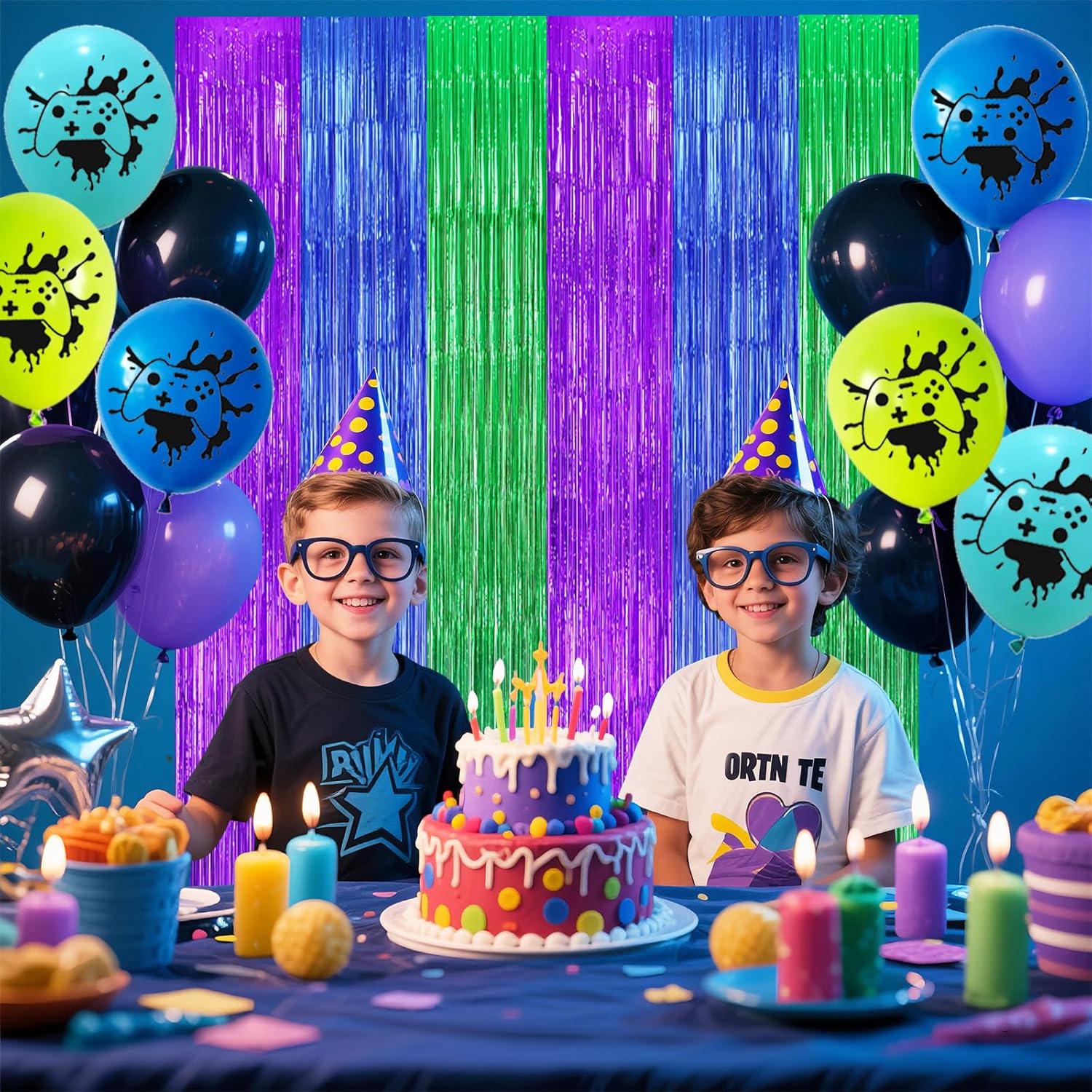 22pcs Video Game Birthday Decorations Set