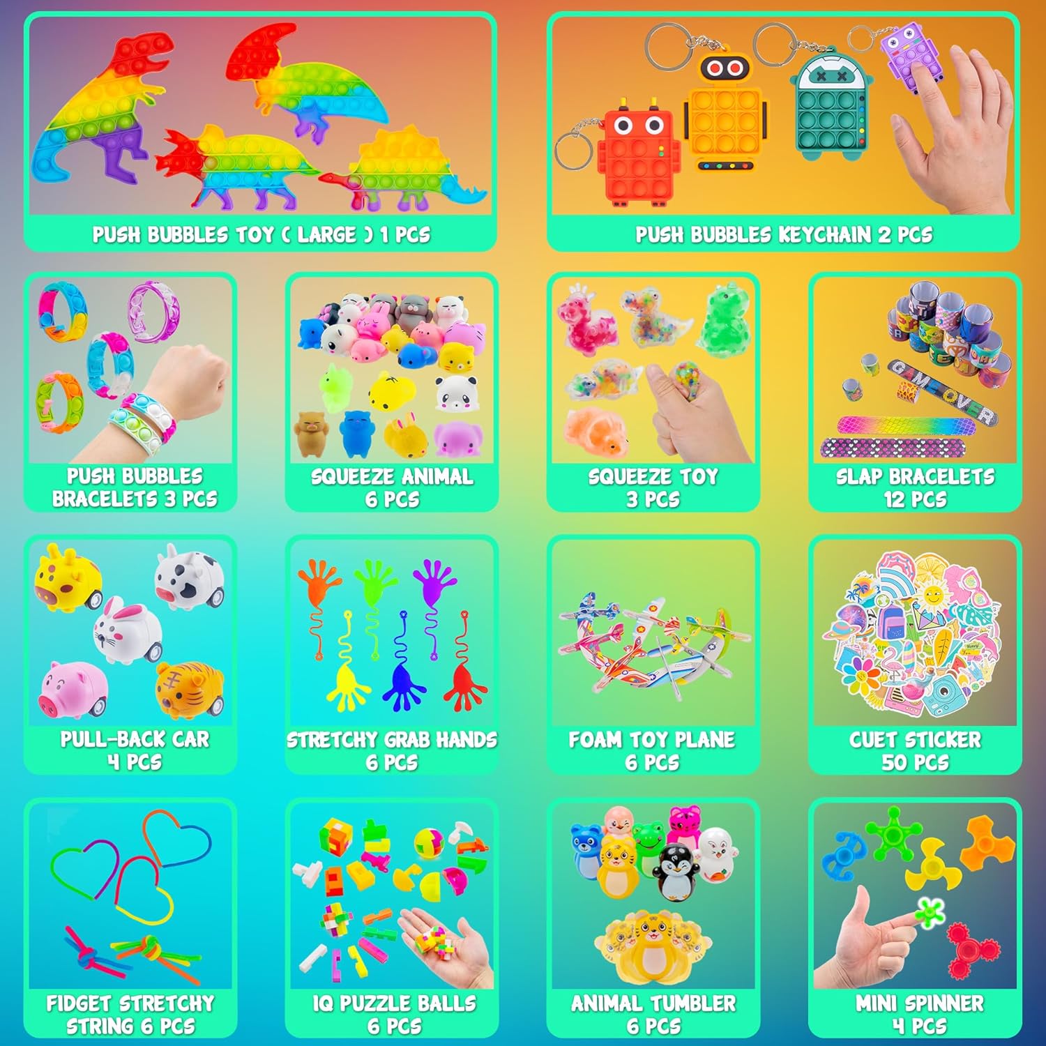 115 PCS Premium Party Favors for Kids 4-8-12