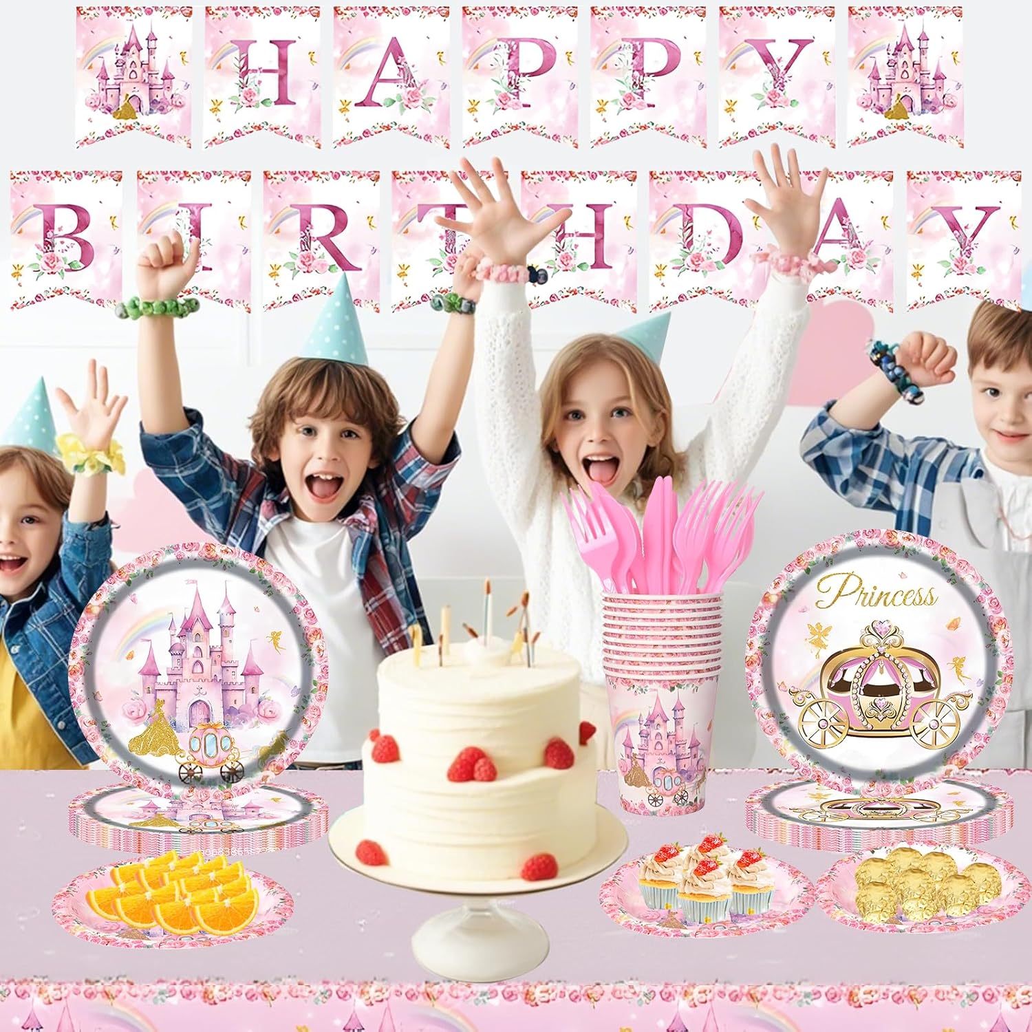 Princess Birthday Supplies Set for Kids