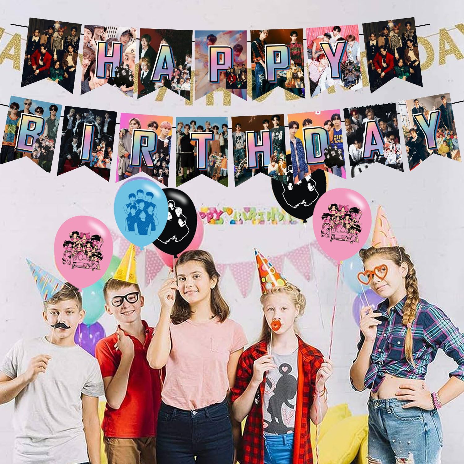 E-NHYPEN Themed Party Balloons Decorations Set