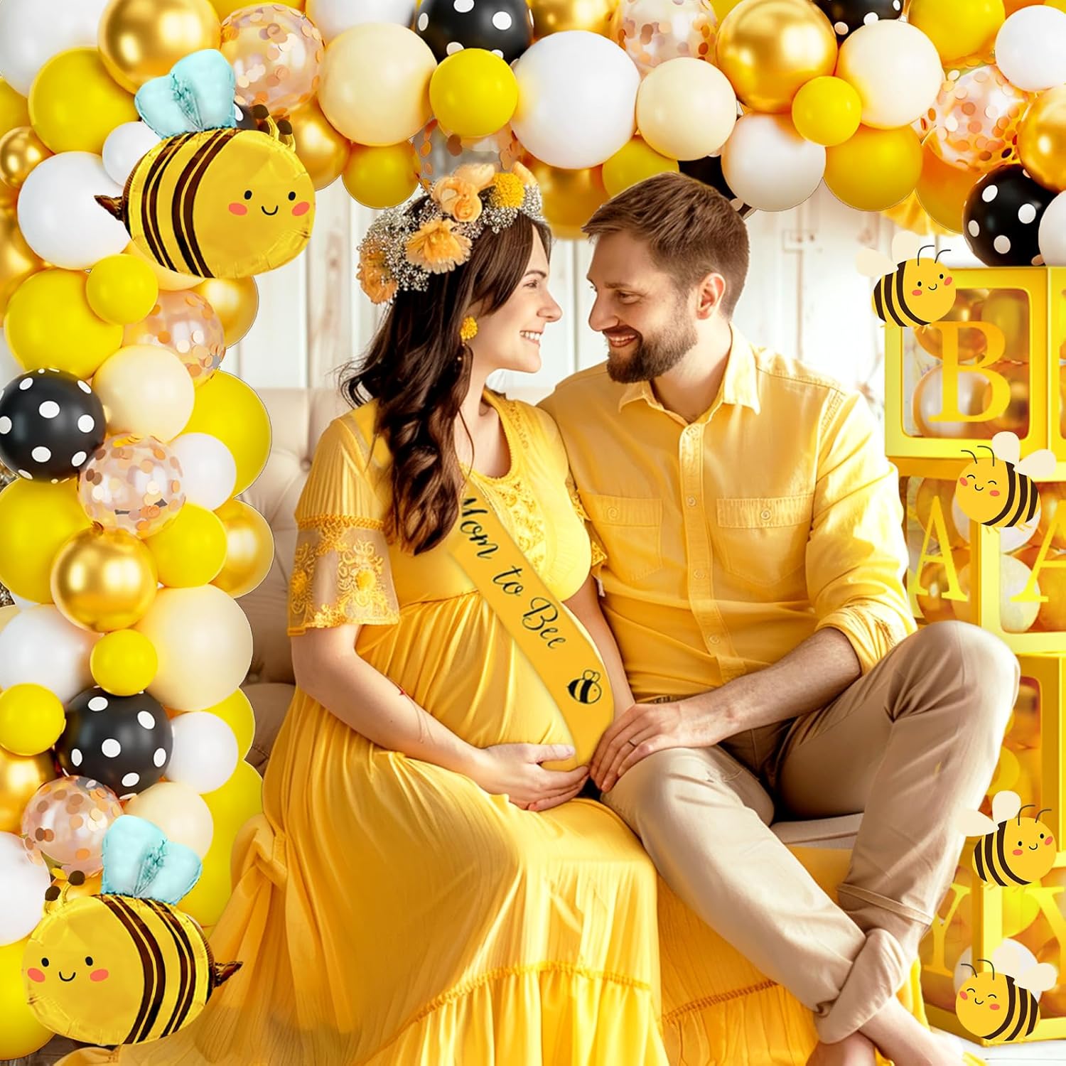 Bumble Bee Baby Shower Decorations Set