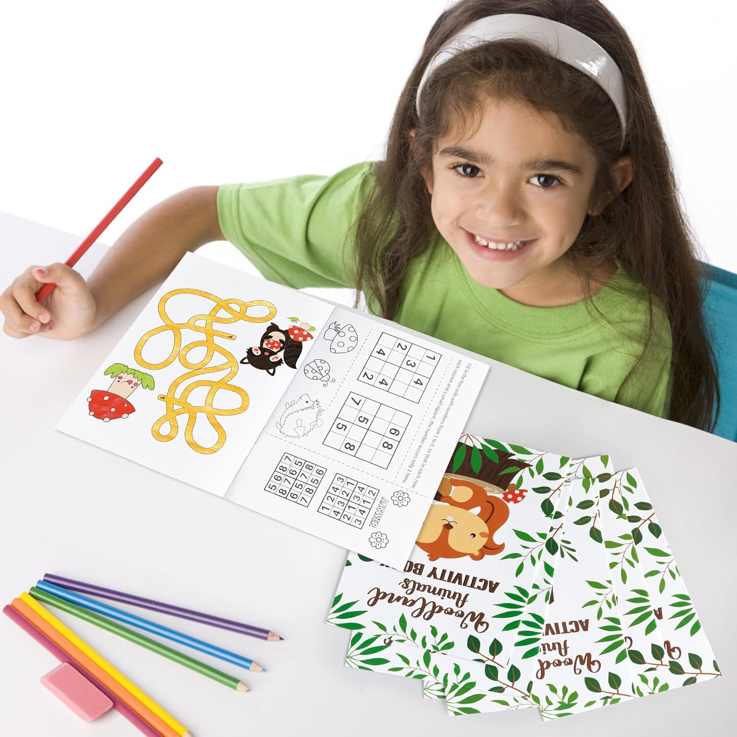 Dvbonike 24Pcs Woodland Animals Activity Books for Kids