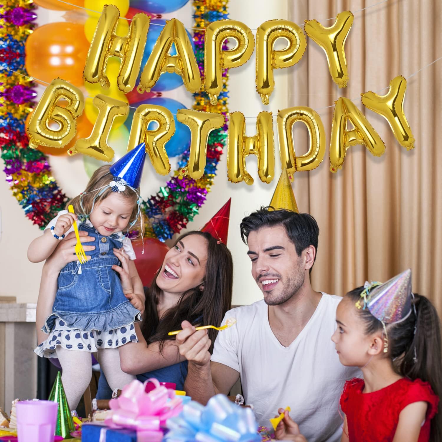 Accevo Happy Birthday Balloons 16 Inch Mylar Decorations