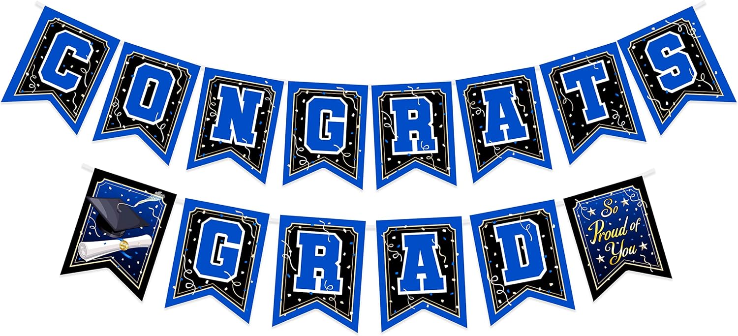 Treasures Gifted Blue Graduation Banners 2025