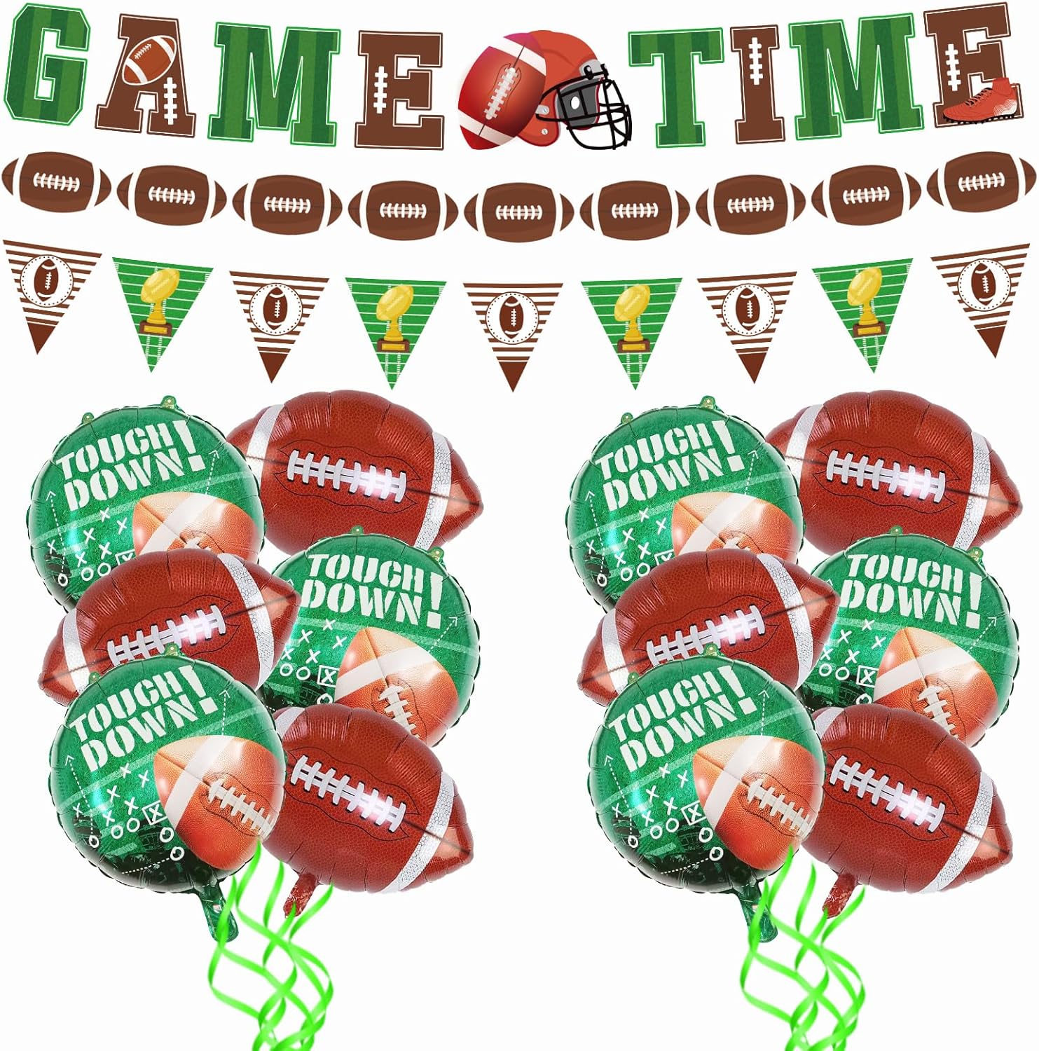 Football Theme Party Supplies Game Time Banners