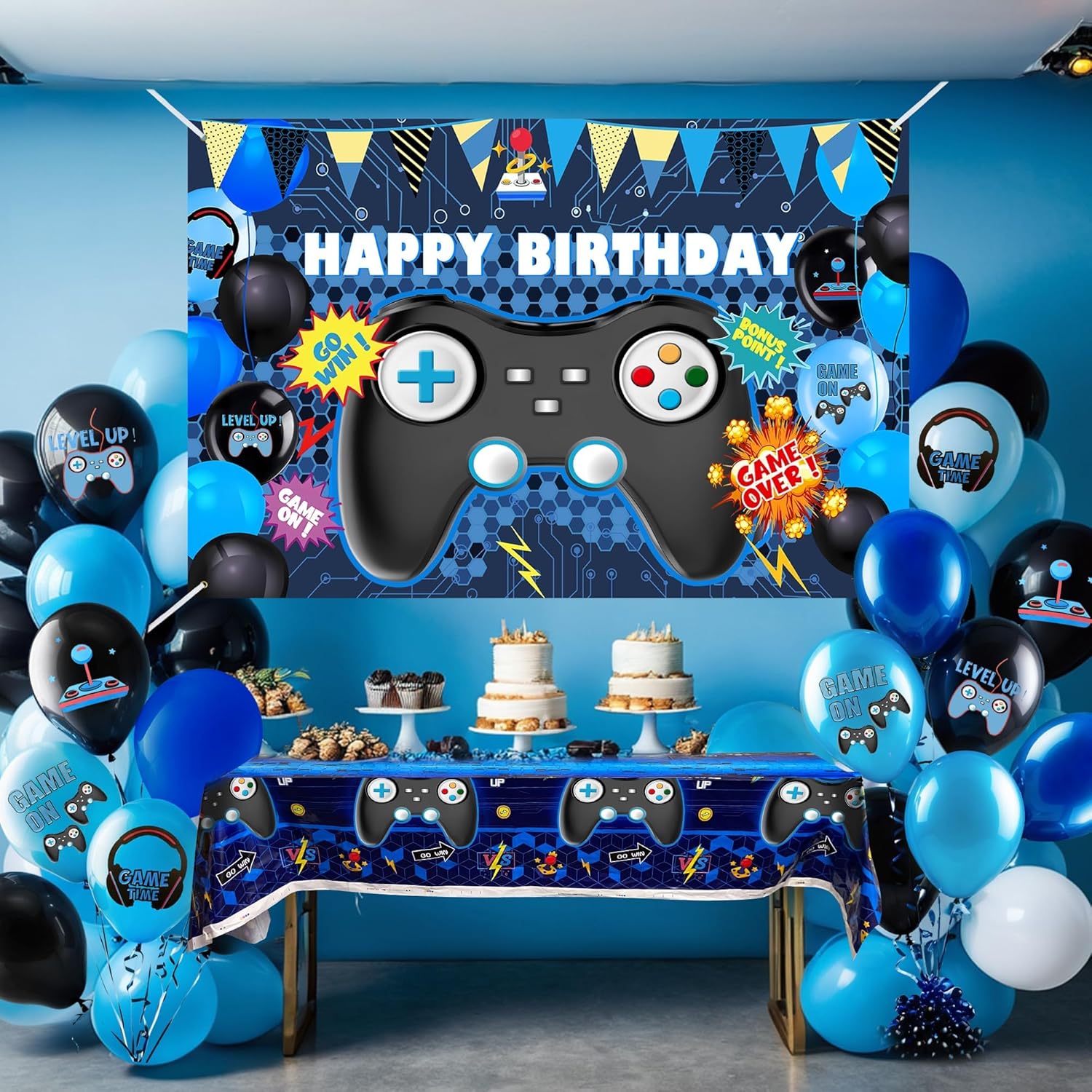 15 Piece Video Game Party Decoration Set